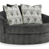 Biddeford Oversized Swivel Accent Chair