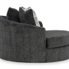 Biddeford Oversized Swivel Accent Chair