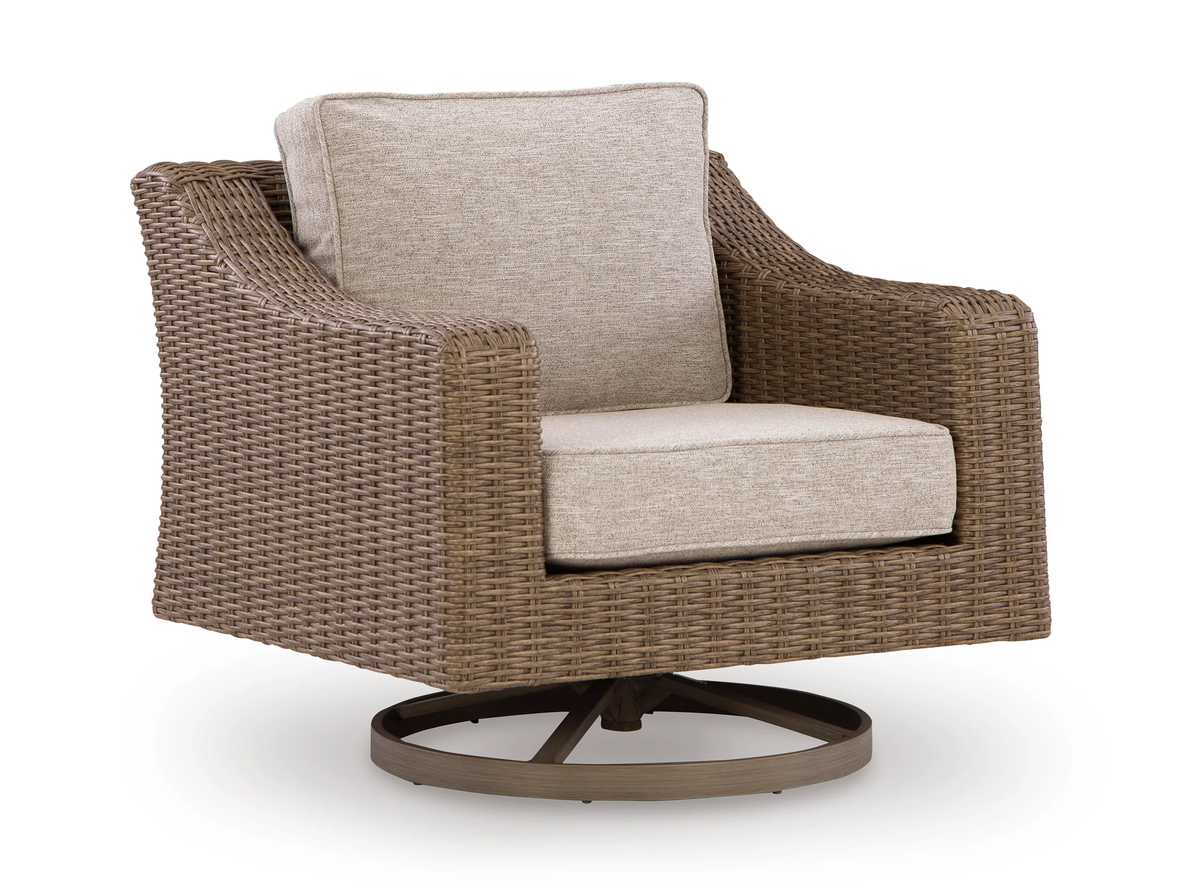 Ashley Revare Beach Outdoor Patio Swivel Lounge w/ Cushion