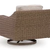 Ashley Revare Beach Outdoor Patio Swivel Lounge w/ Cushion