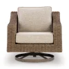 Ashley Revare Beach Outdoor Patio Swivel Lounge w/ Cushion