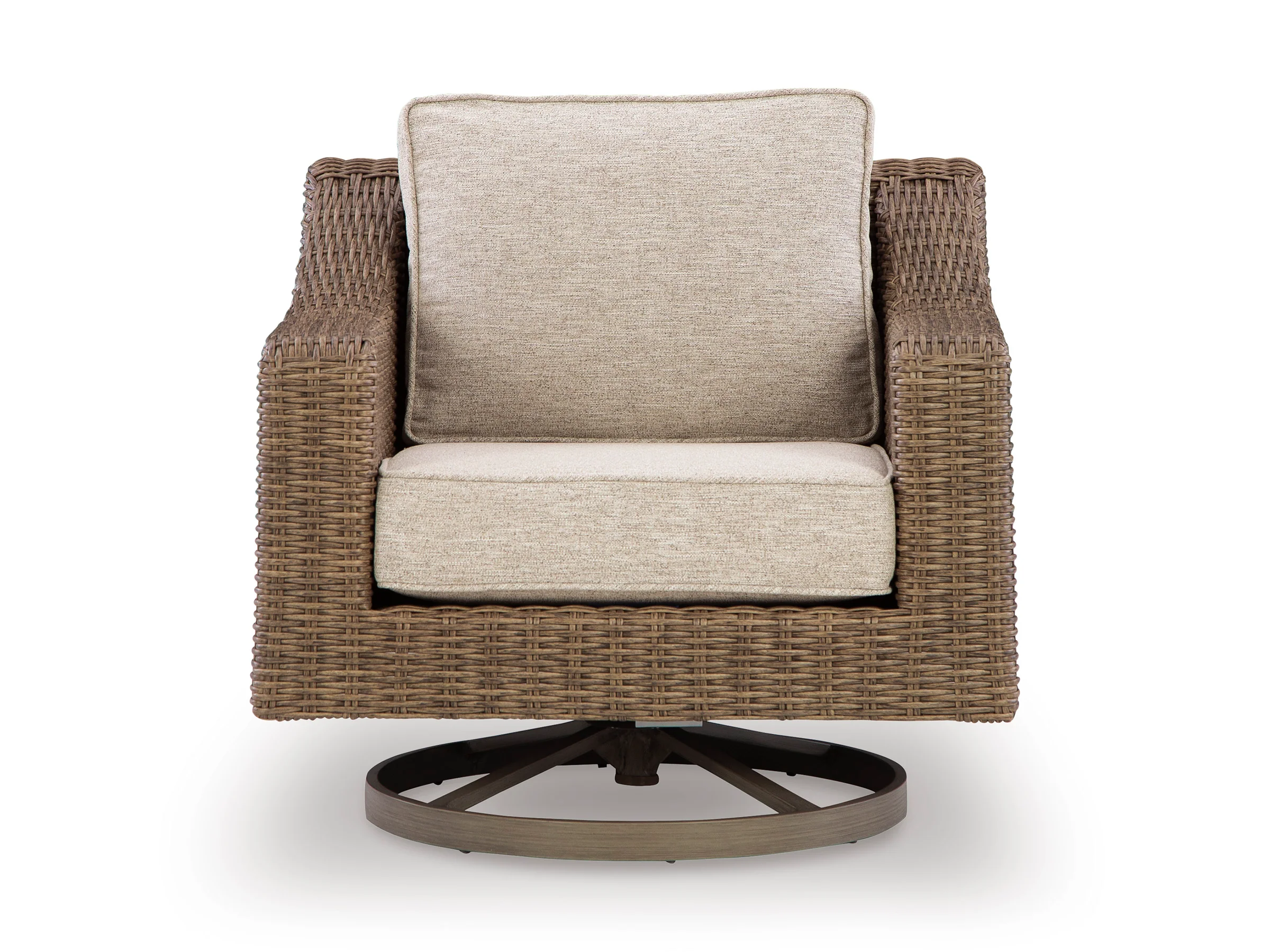 Ashley Revare Beach Outdoor Patio Swivel Lounge w/ Cushion