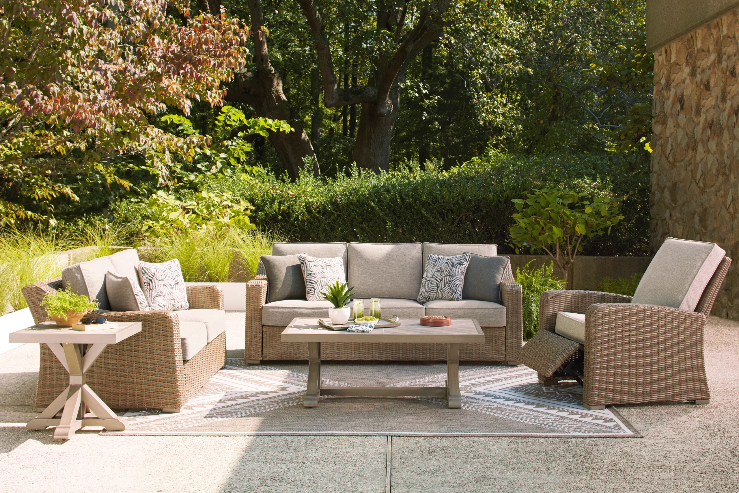 Ashley Revare Beach Sofa Outdoor Patio with Cushion