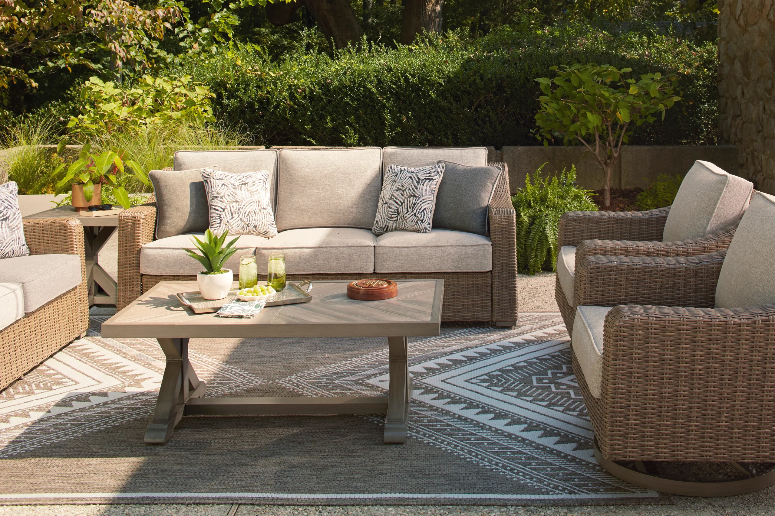Ashley Revare Beach Sofa Outdoor Patio with Cushion