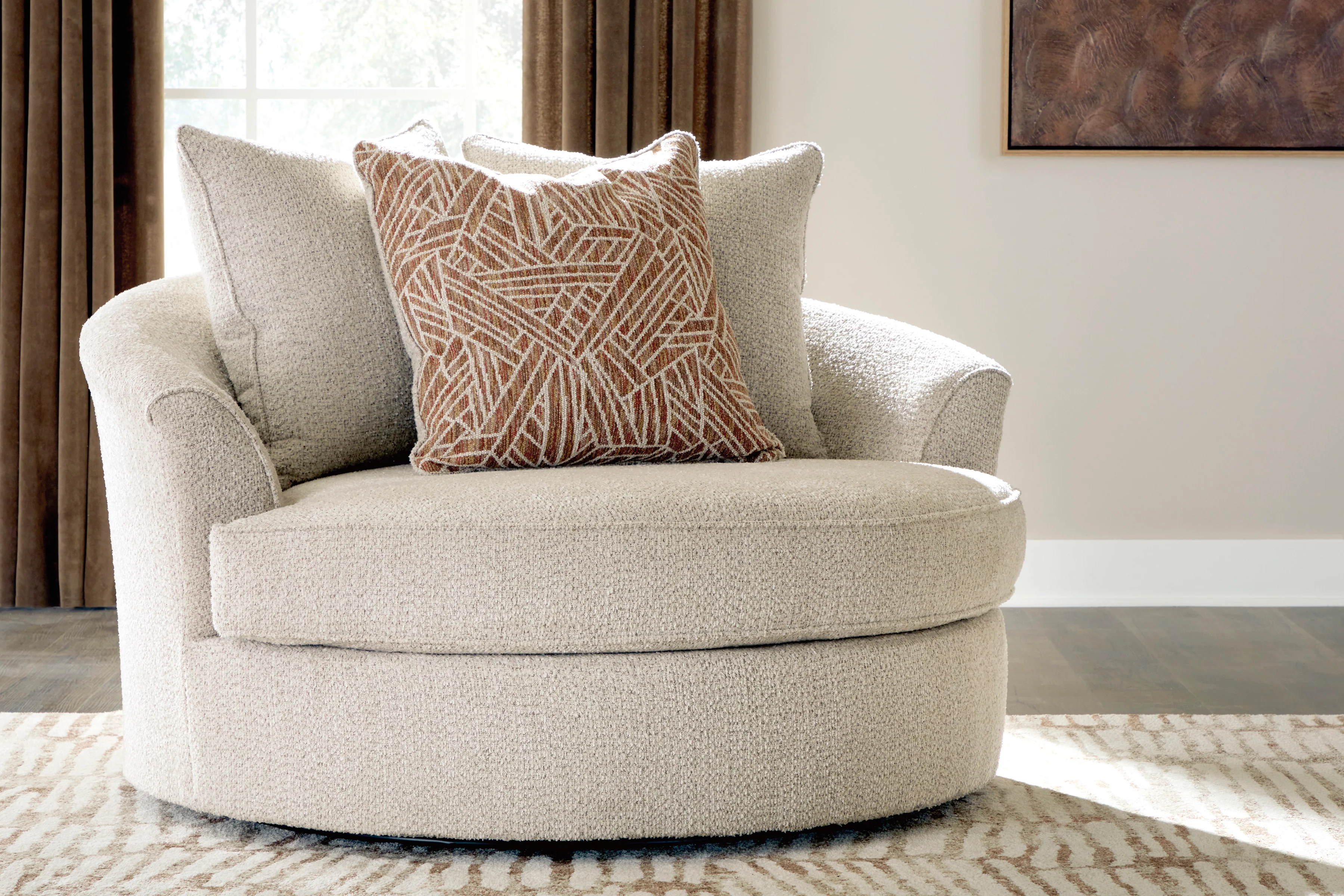 Steelwater Retreat Oversized Swivel Accent Chair