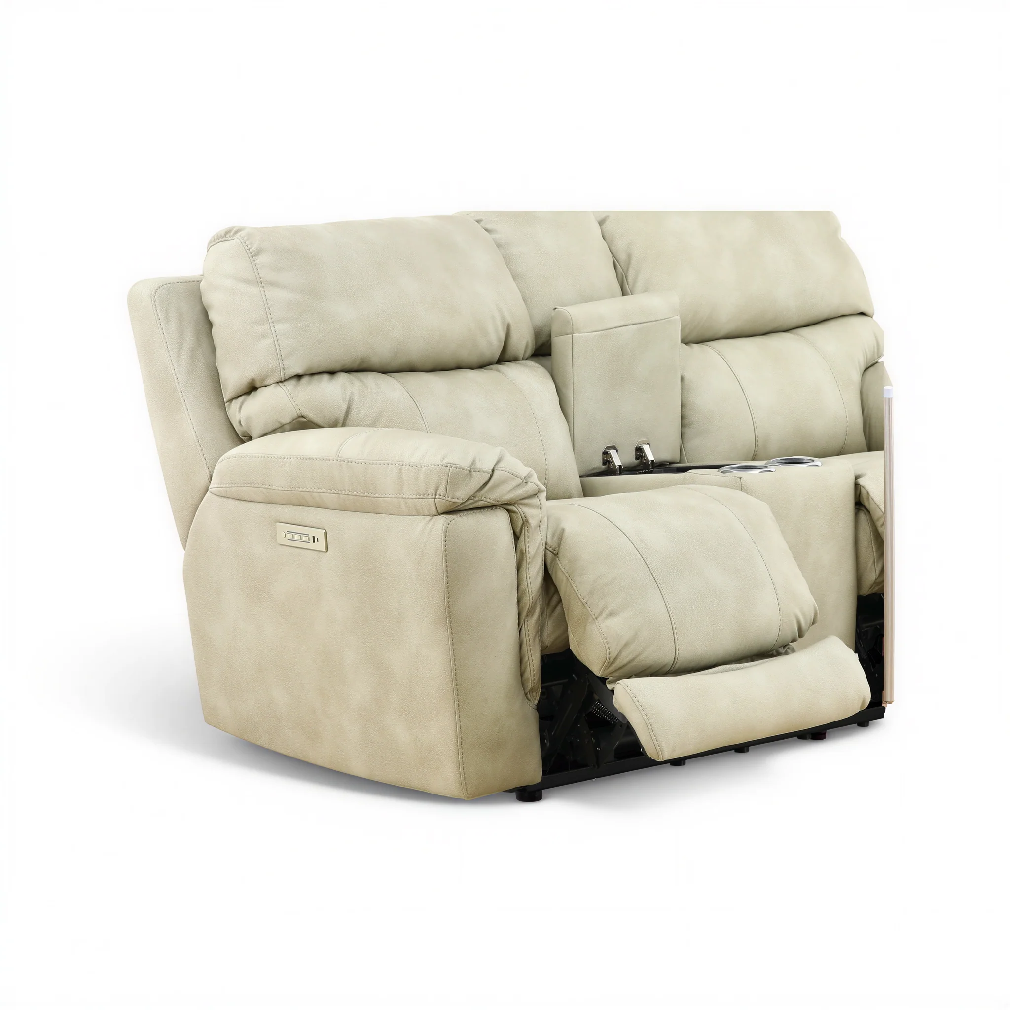 Gale Triple Power Reclining Console Loveseat