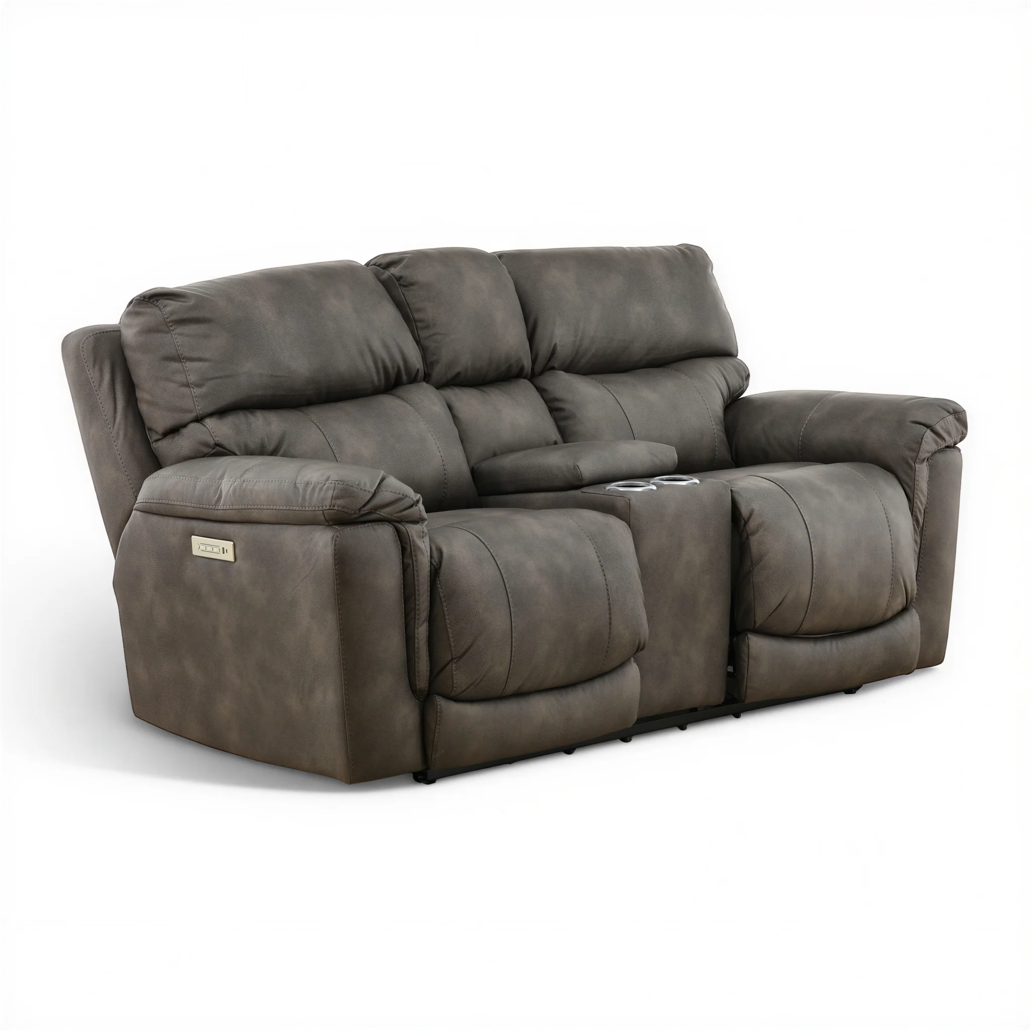 Gale Triple Power Reclining Console Loveseat