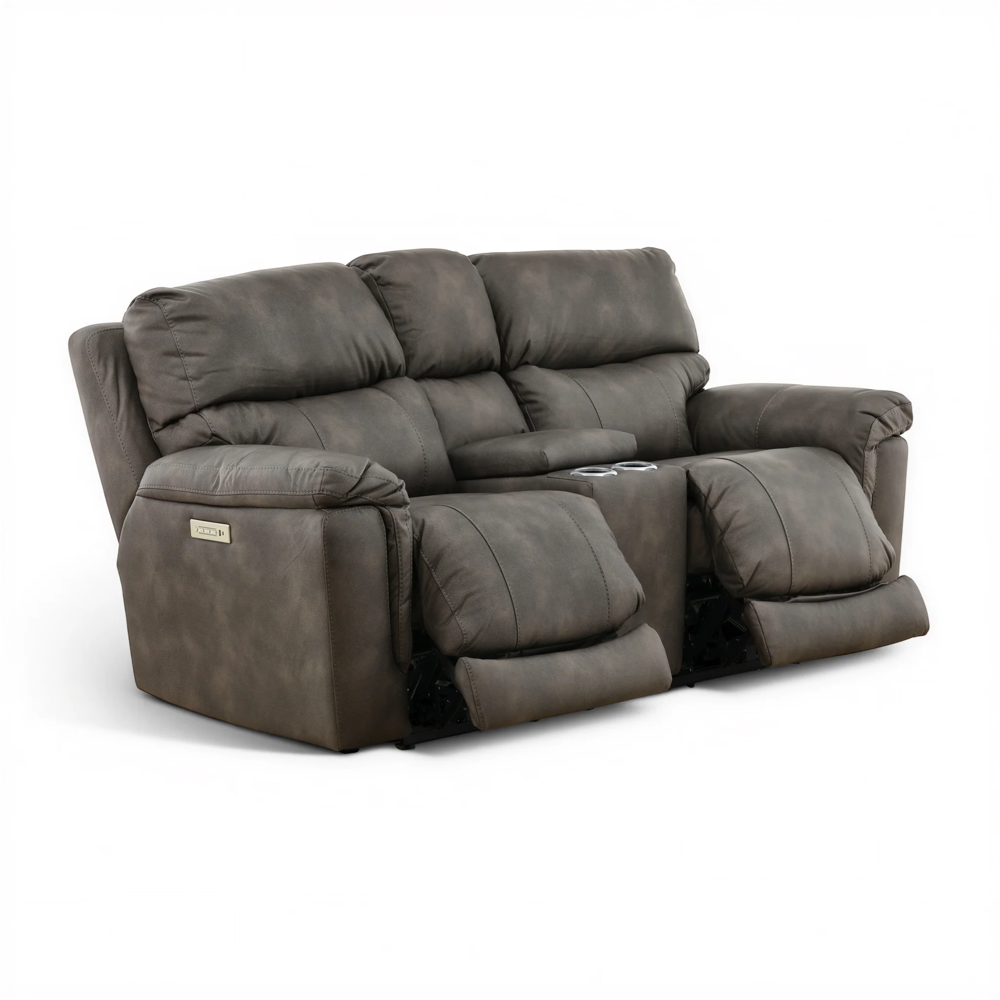 Gale Triple Power Reclining Console Loveseat