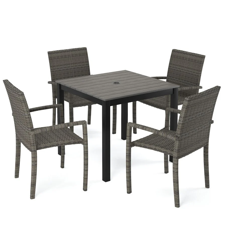 Chalfonte 5-Piece Square 33" Outdoor Patio Dining Set
