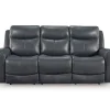 Momentum Moves Leather Power Reclining Sofa with Adjustable Headrest