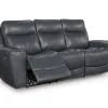 Momentum Moves Leather Power Reclining Sofa with Adjustable Headrest