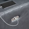 Momentum Moves Leather Power Reclining Sofa with Adjustable Headrest
