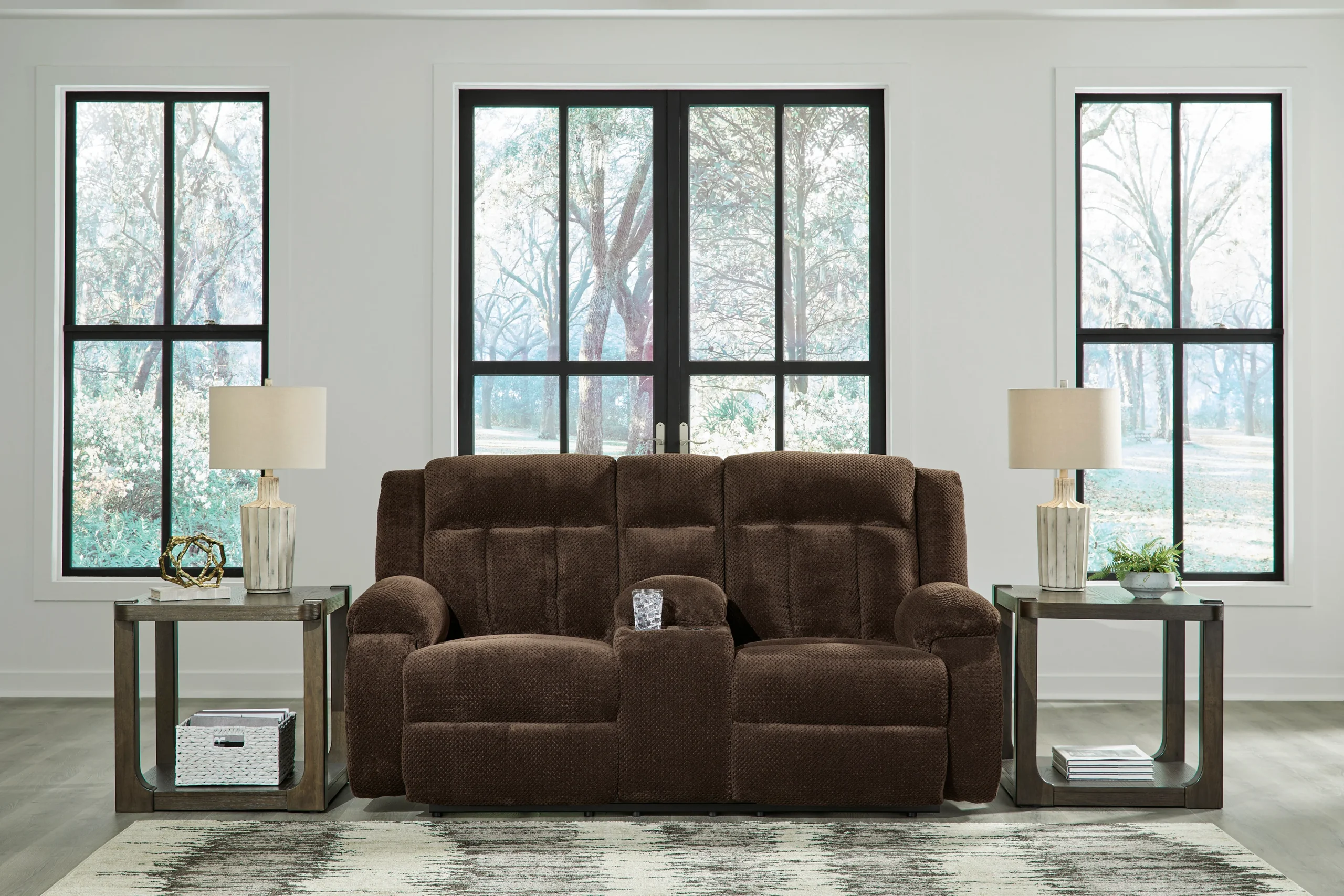 Greely Bend Power Reclining Console Loveseat