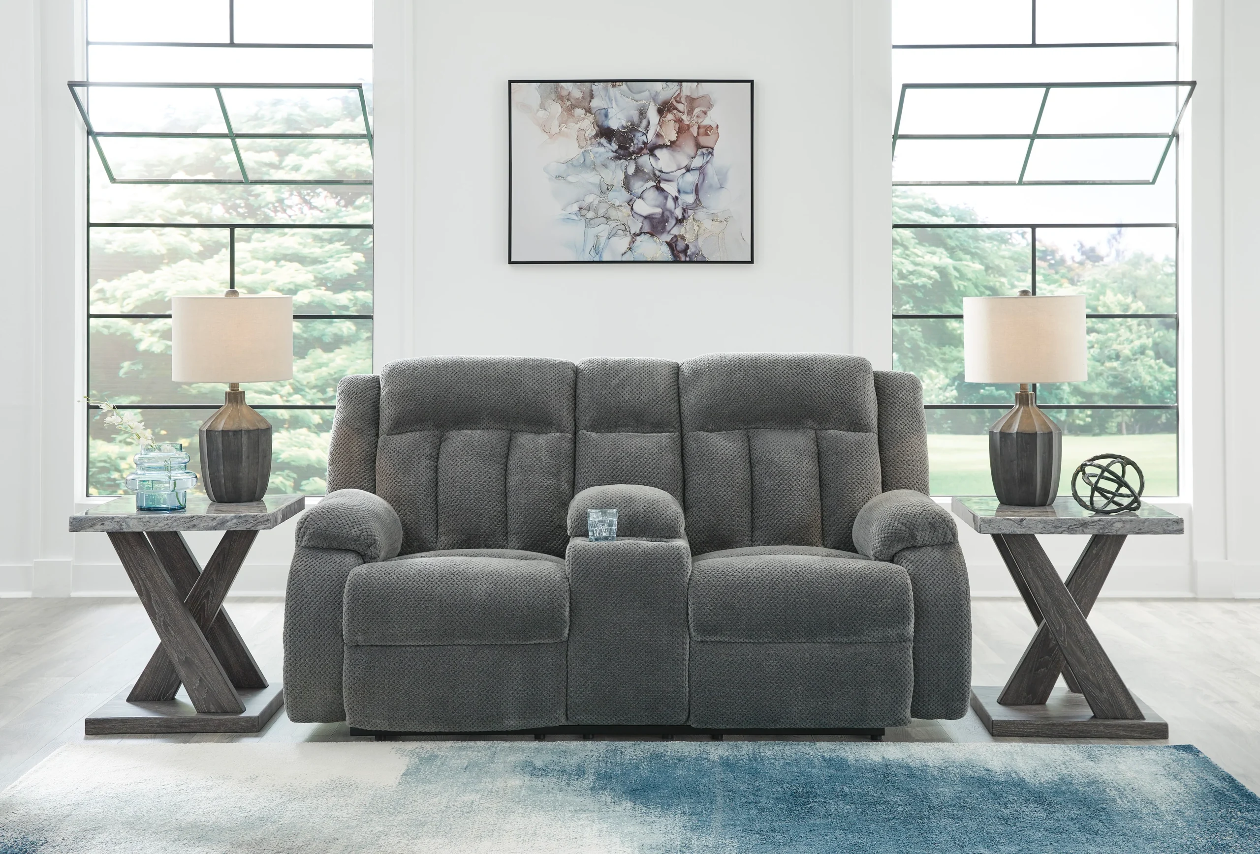 Greely Bend Power Reclining Console Loveseat