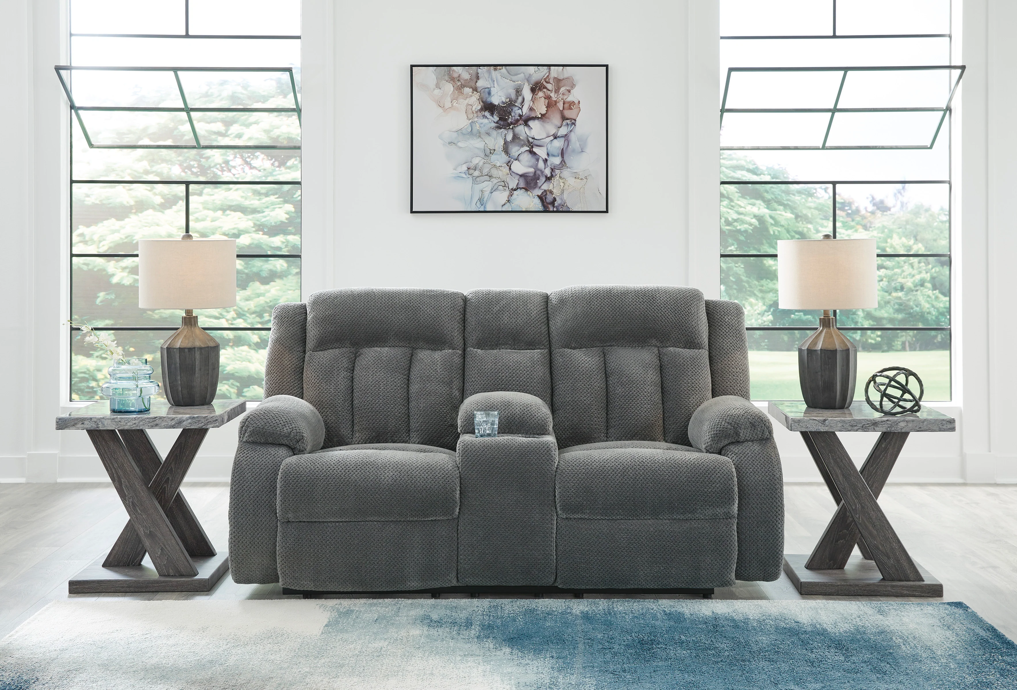 Greely Bend Power Reclining Console Loveseat