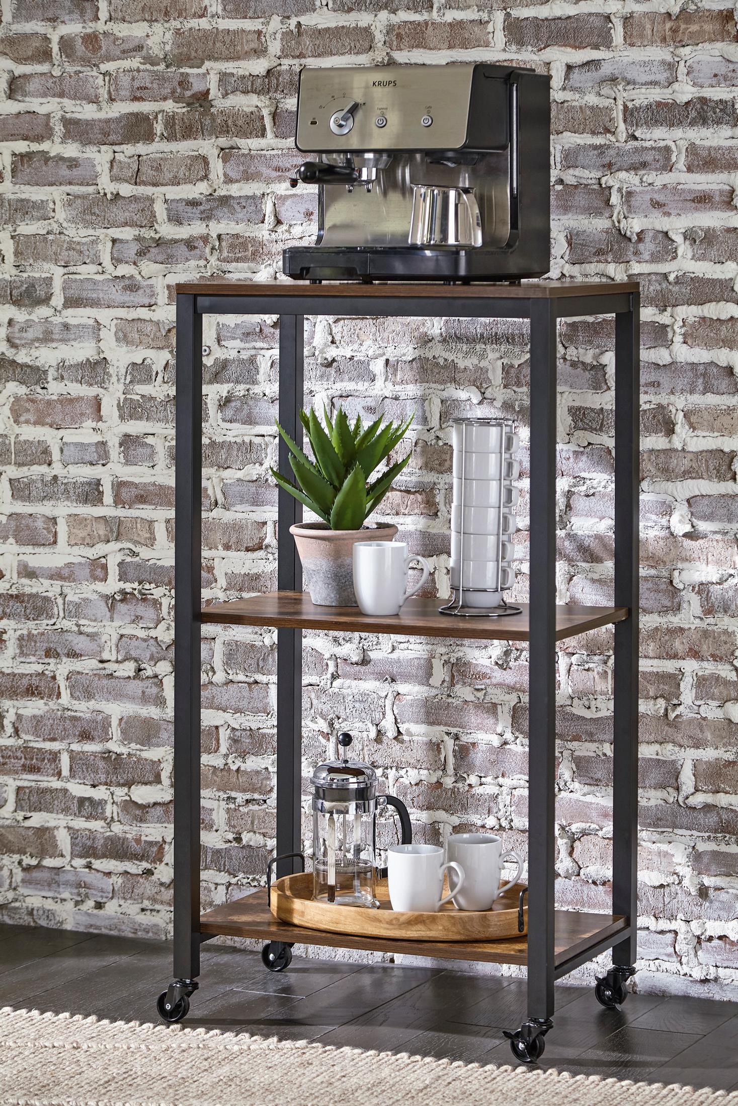 387-bevinfield-bar-cart-with-casters-2.jpg Bevinfield Bar Cart with Casters