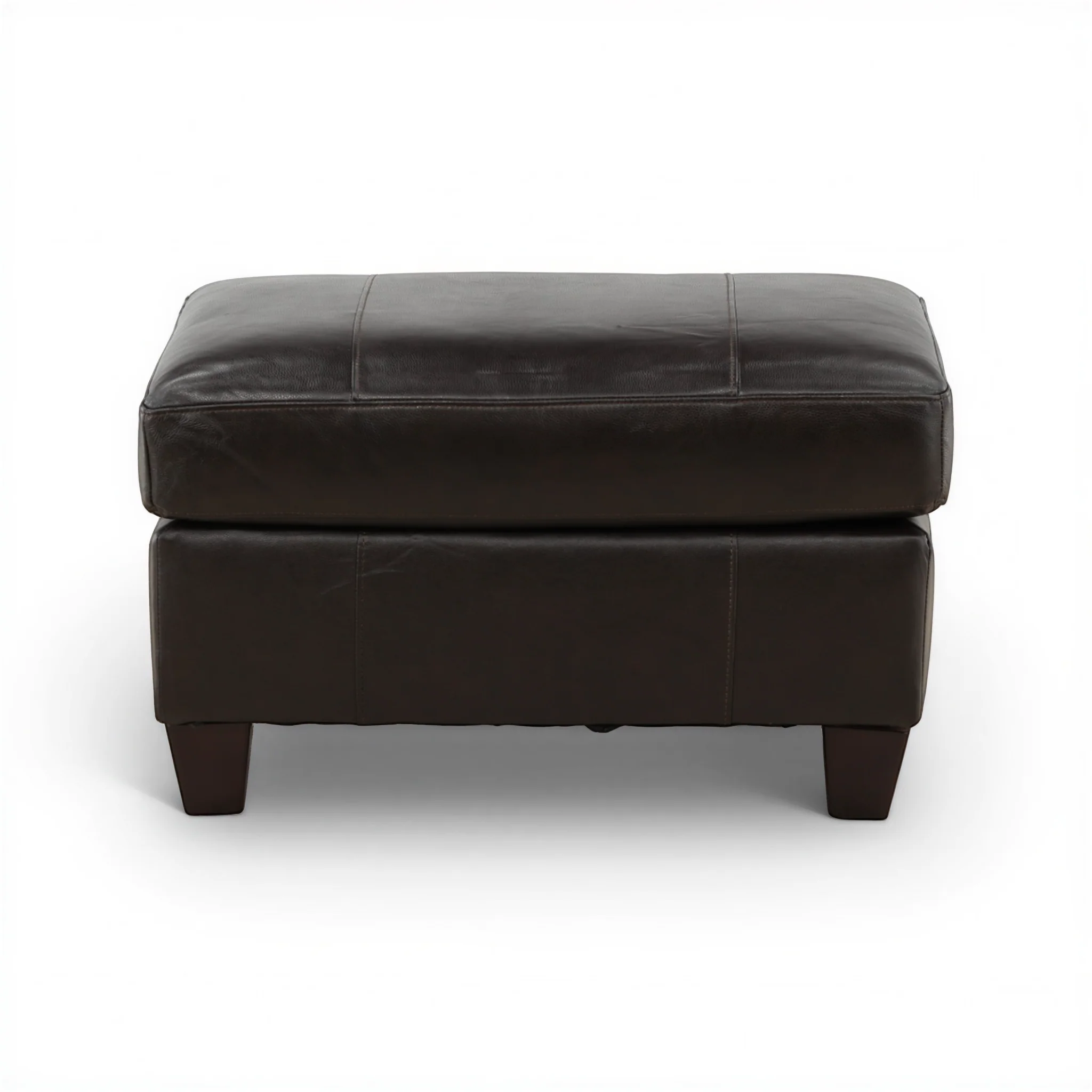 Marcellus Leather Ottoman