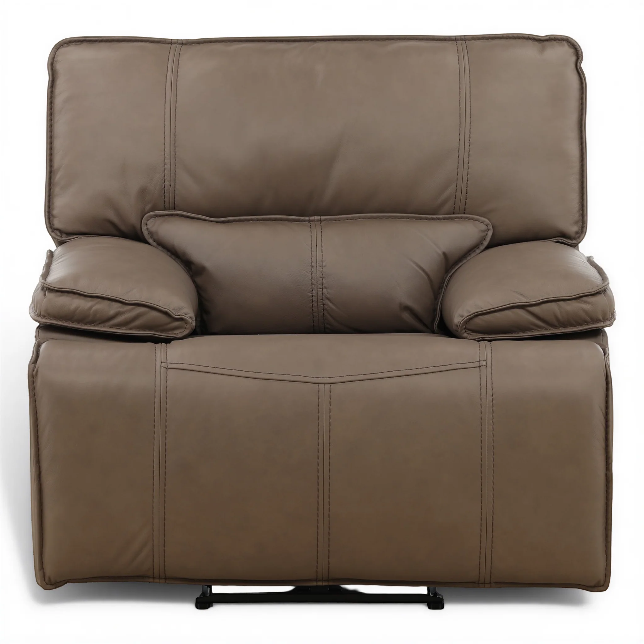 Bozeman II Leather Power Recliner with Adjustable Headrest