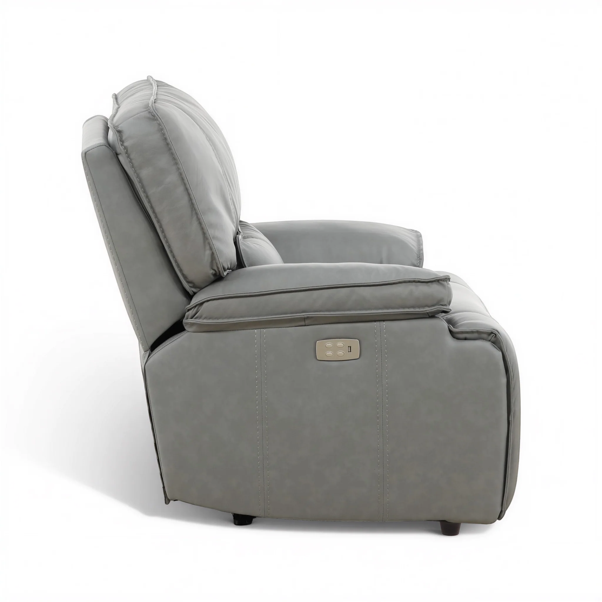 Bozeman II Leather Power Recliner with Adjustable Headrest