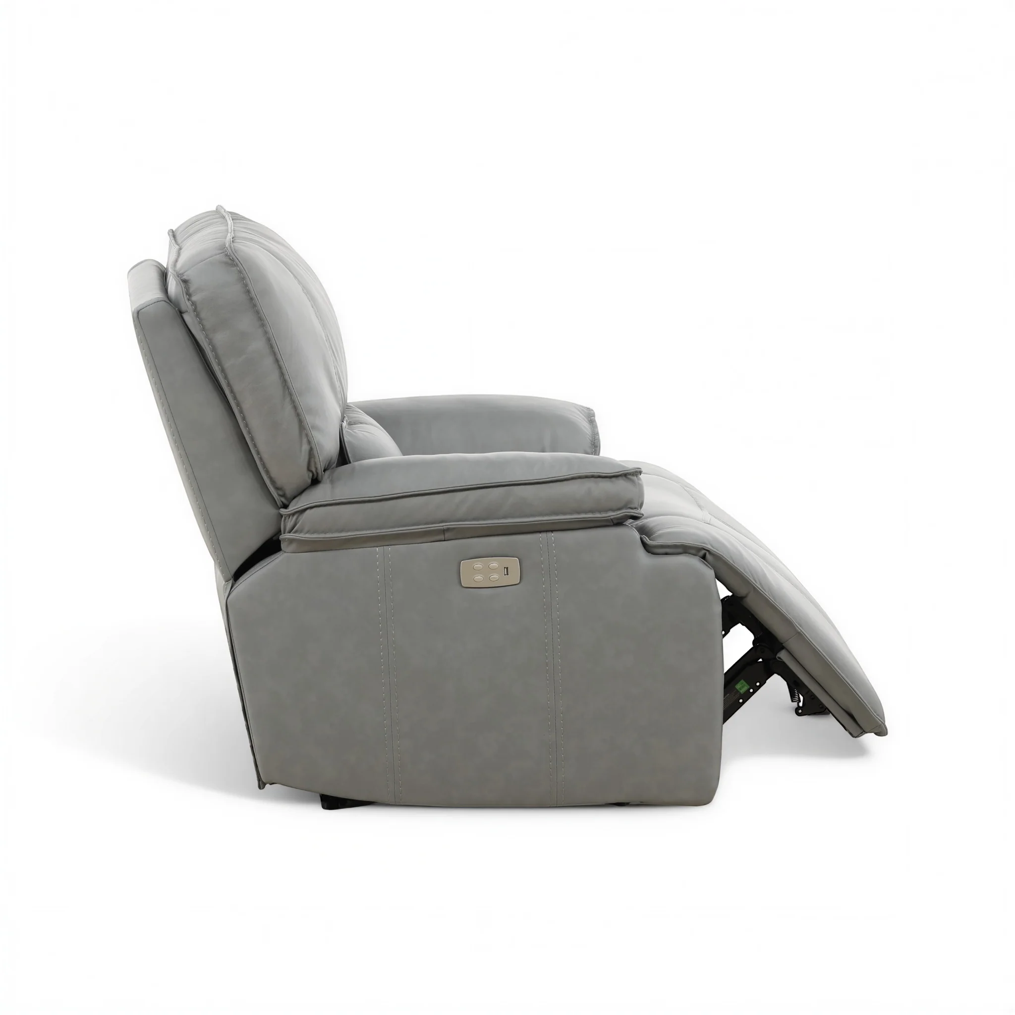 Bozeman II Leather Power Recliner with Adjustable Headrest
