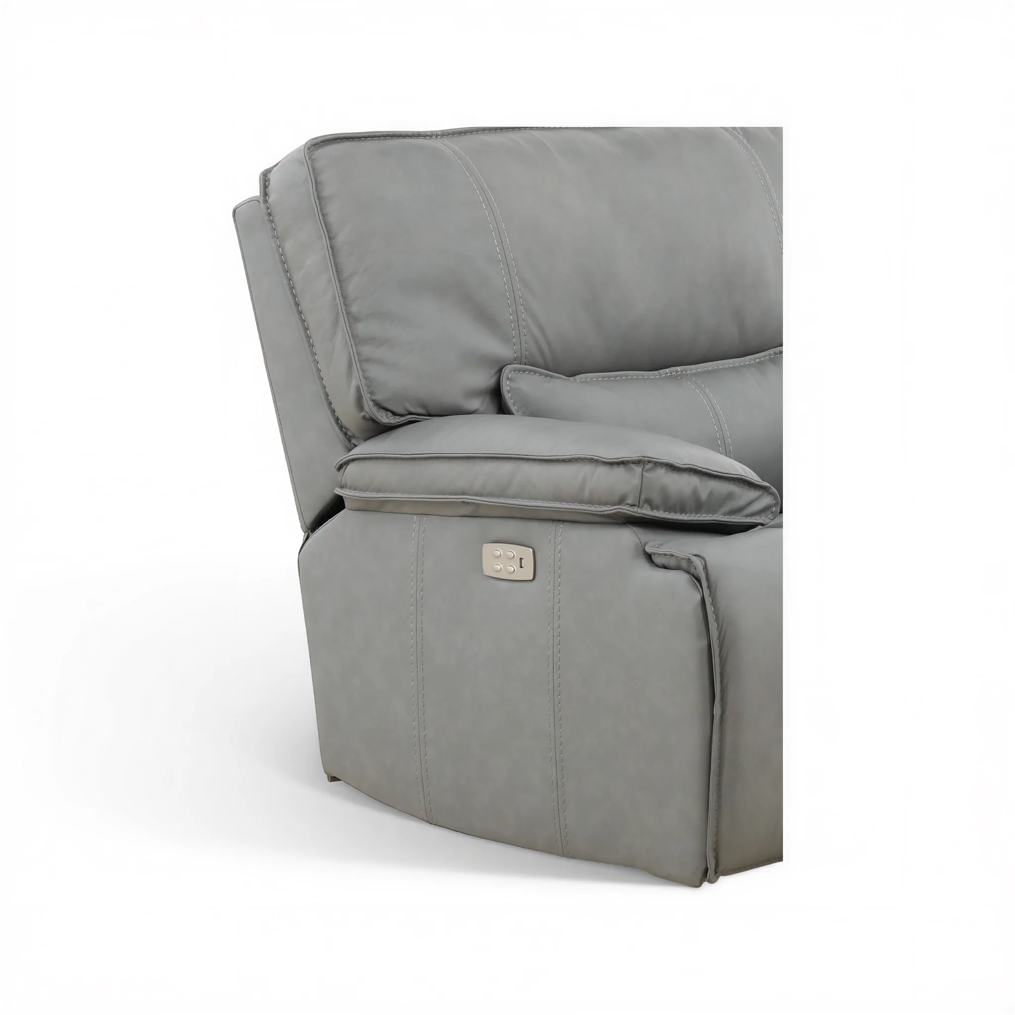 Bozeman II Leather Power Recliner with Adjustable Headrest