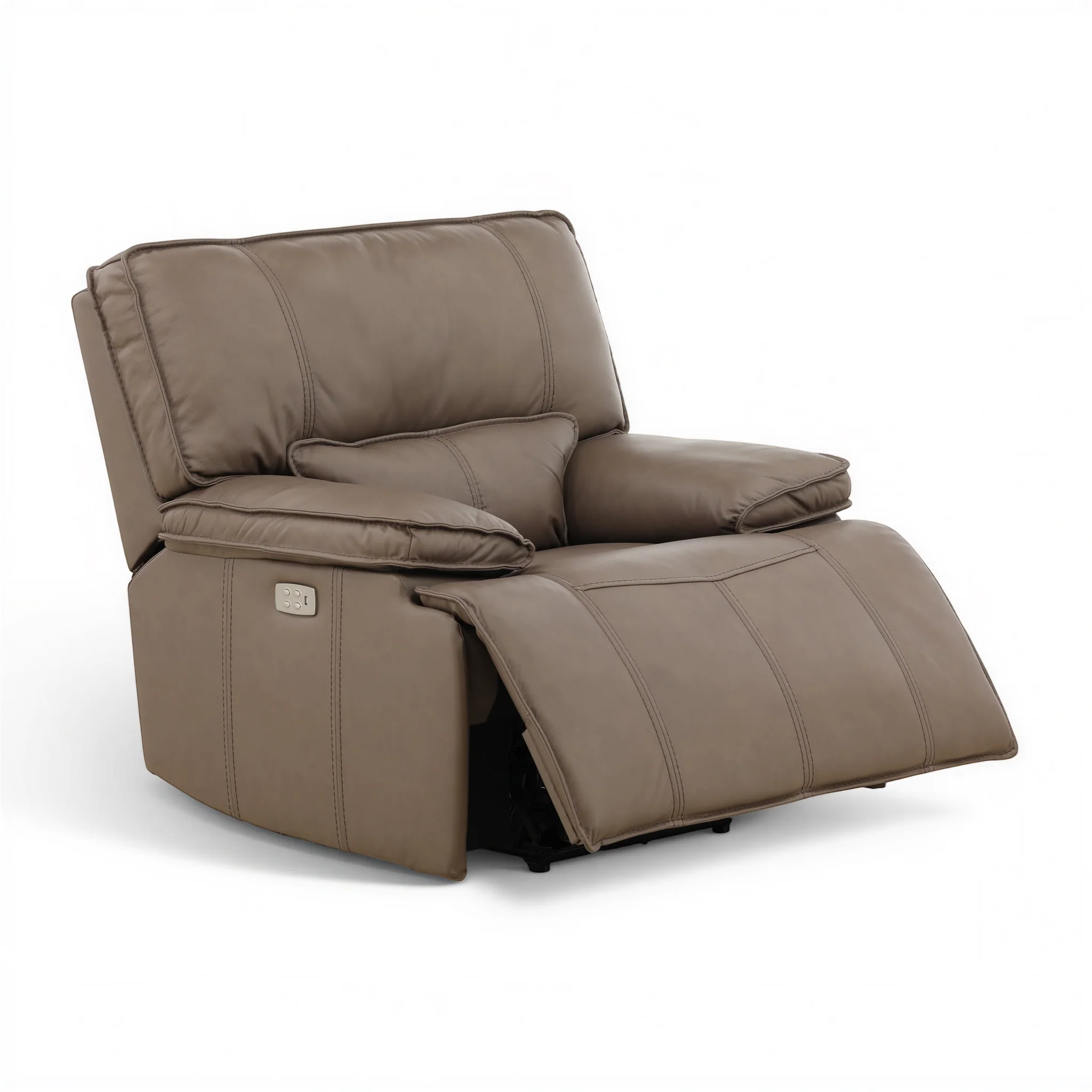 Bozeman II Leather Power Recliner with Adjustable Headrest