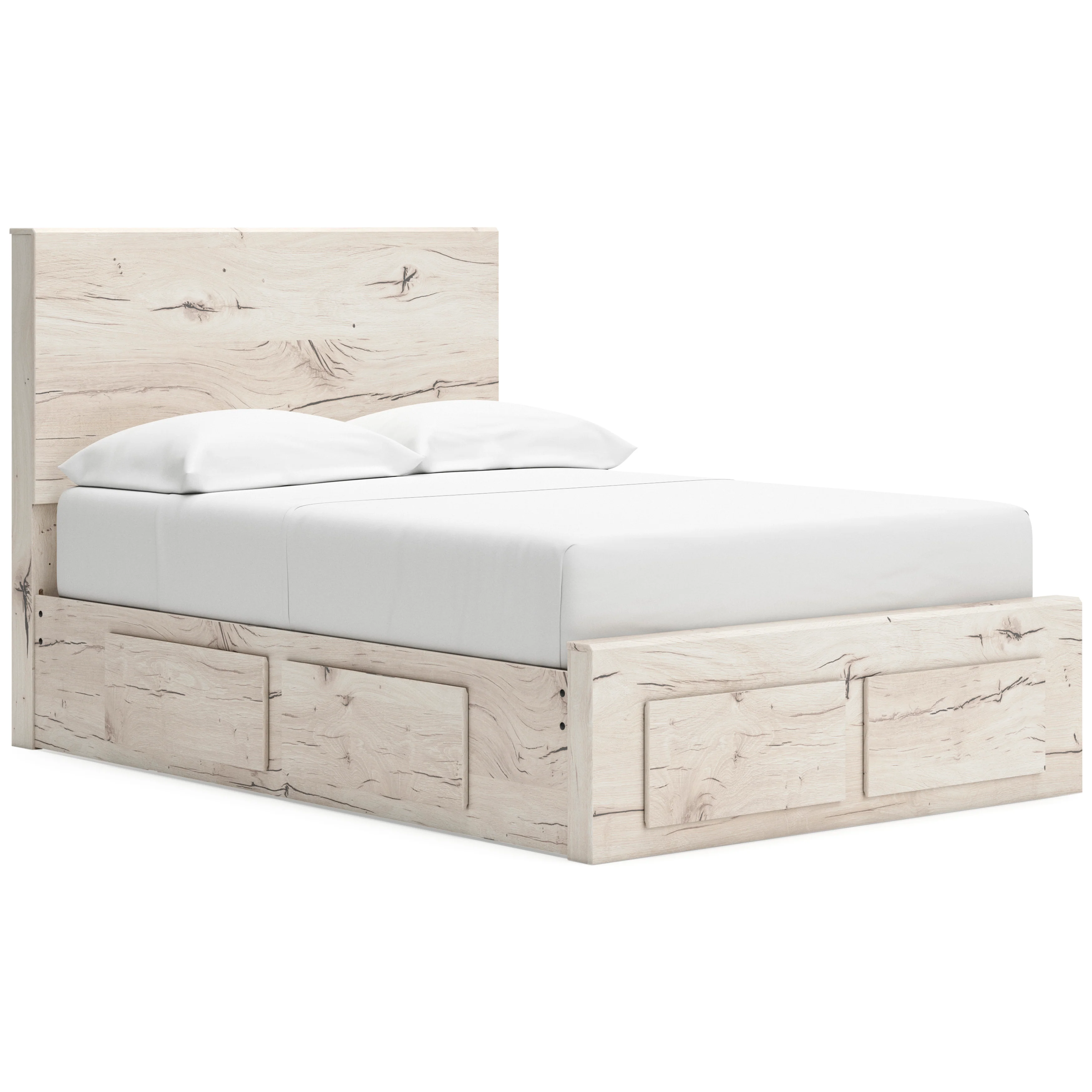 Ashley Lawroy Panel Six Drawer Storage Bed