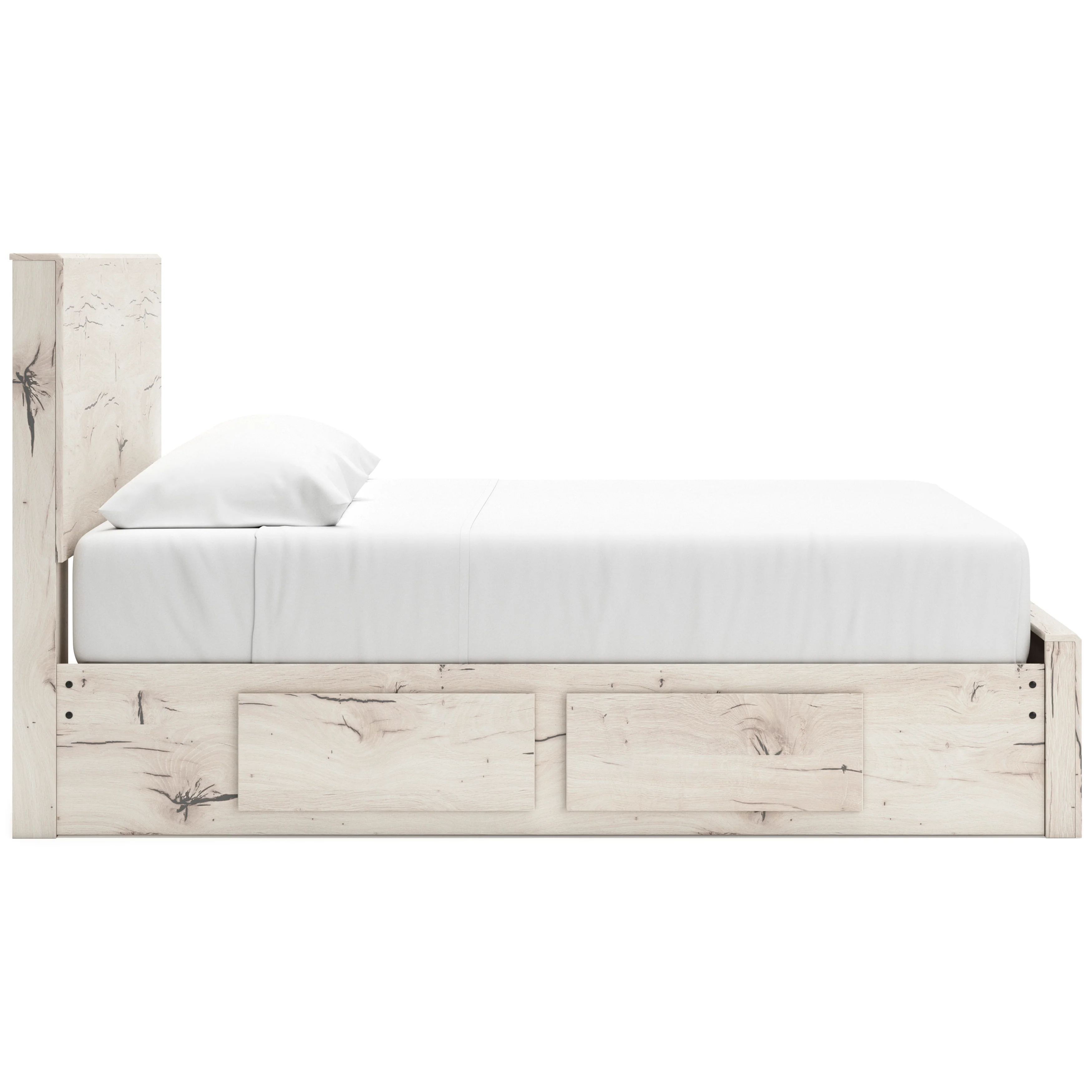 Ashley Lawroy Panel Six Drawer Storage Bed