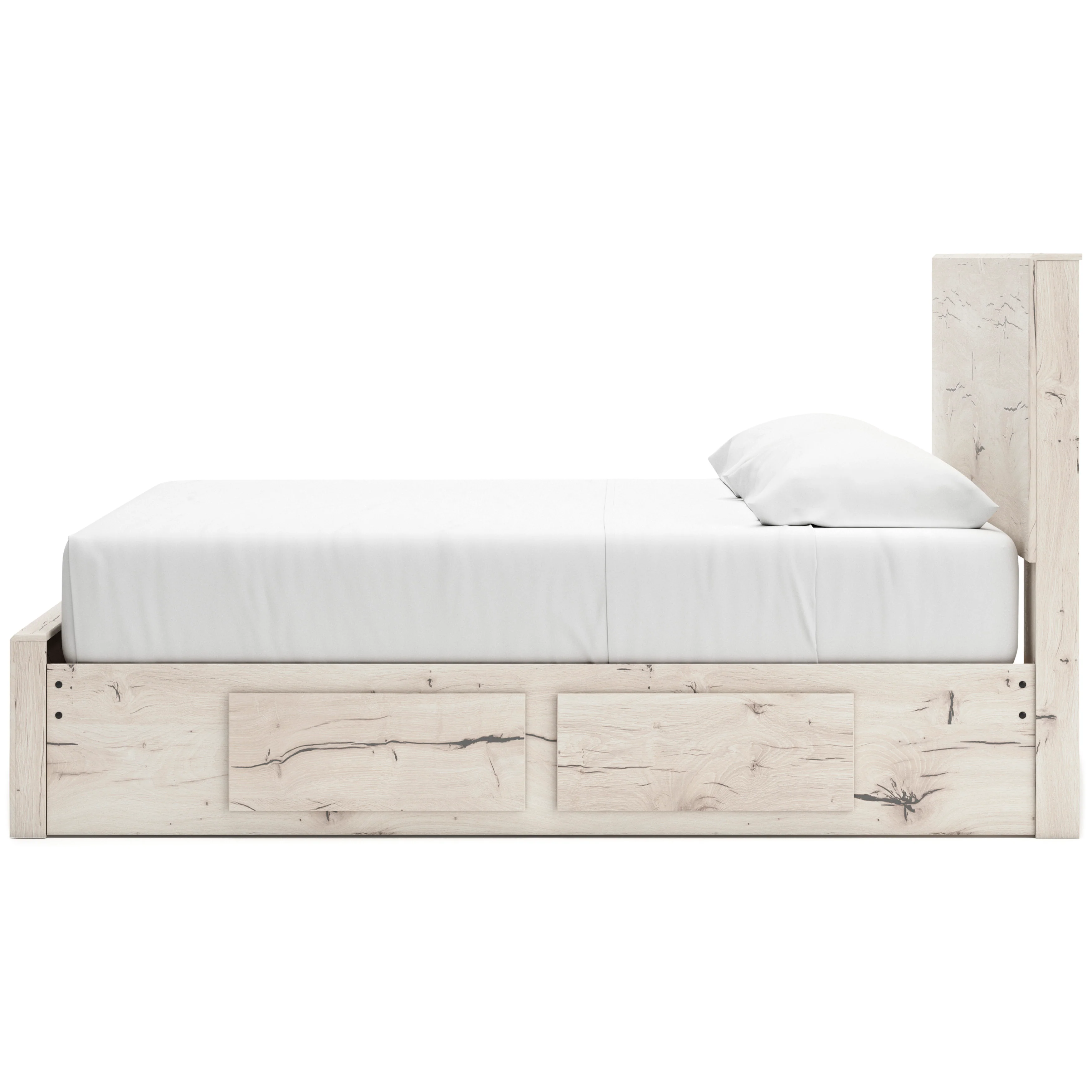 Ashley Lawroy Panel Six Drawer Storage Bed
