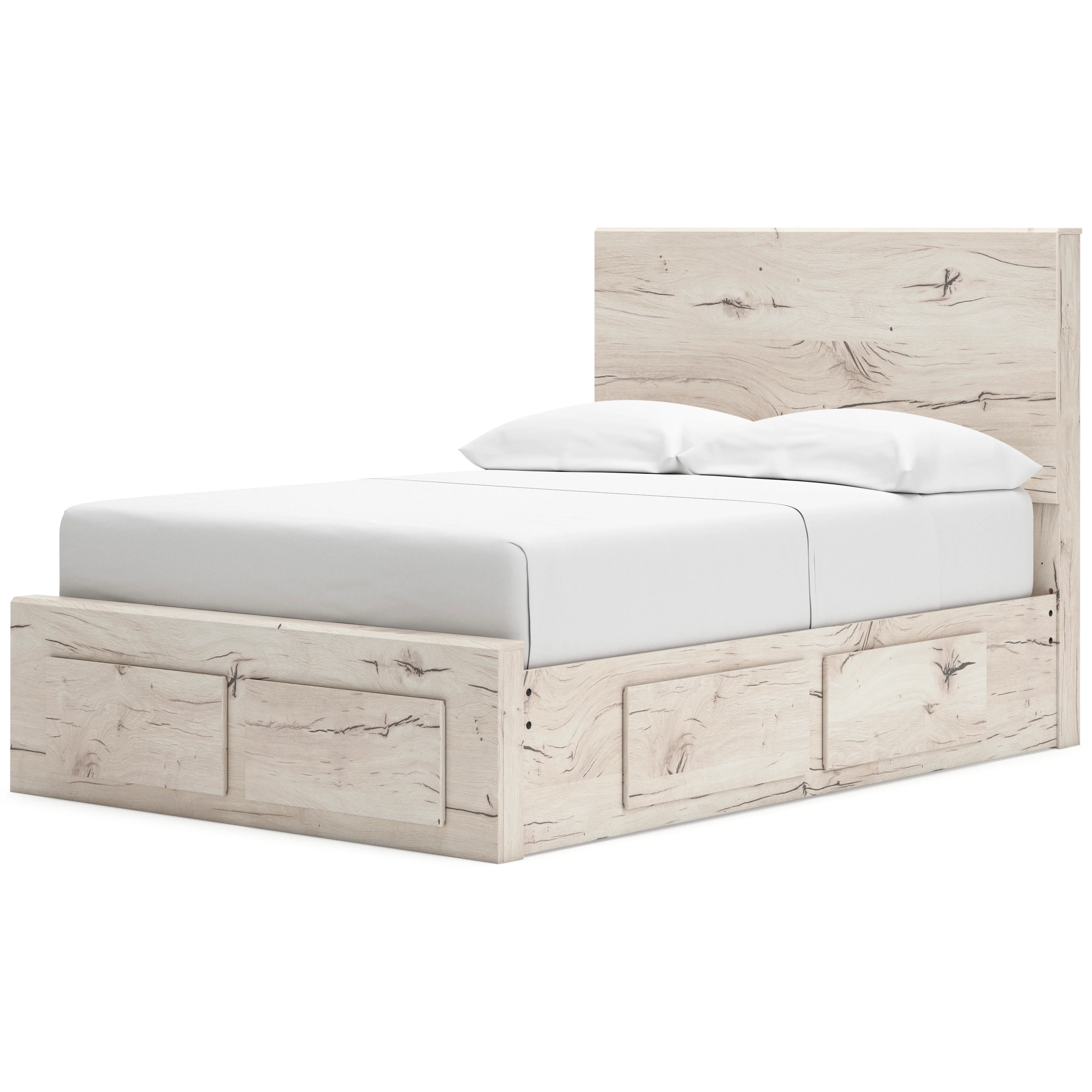 Ashley Lawroy Panel Six Drawer Storage Bed