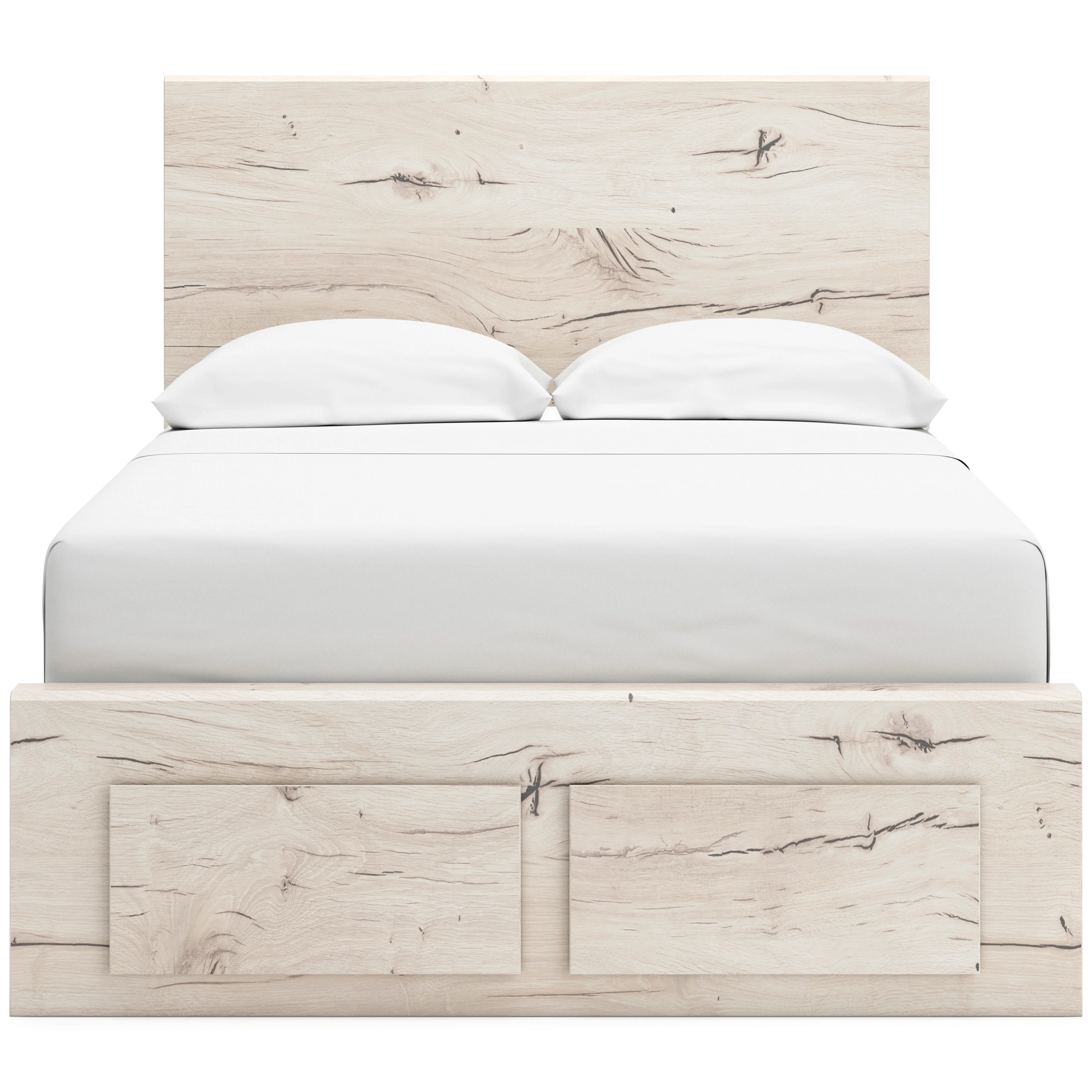 Ashley Lawroy Panel Six Drawer Storage Bed