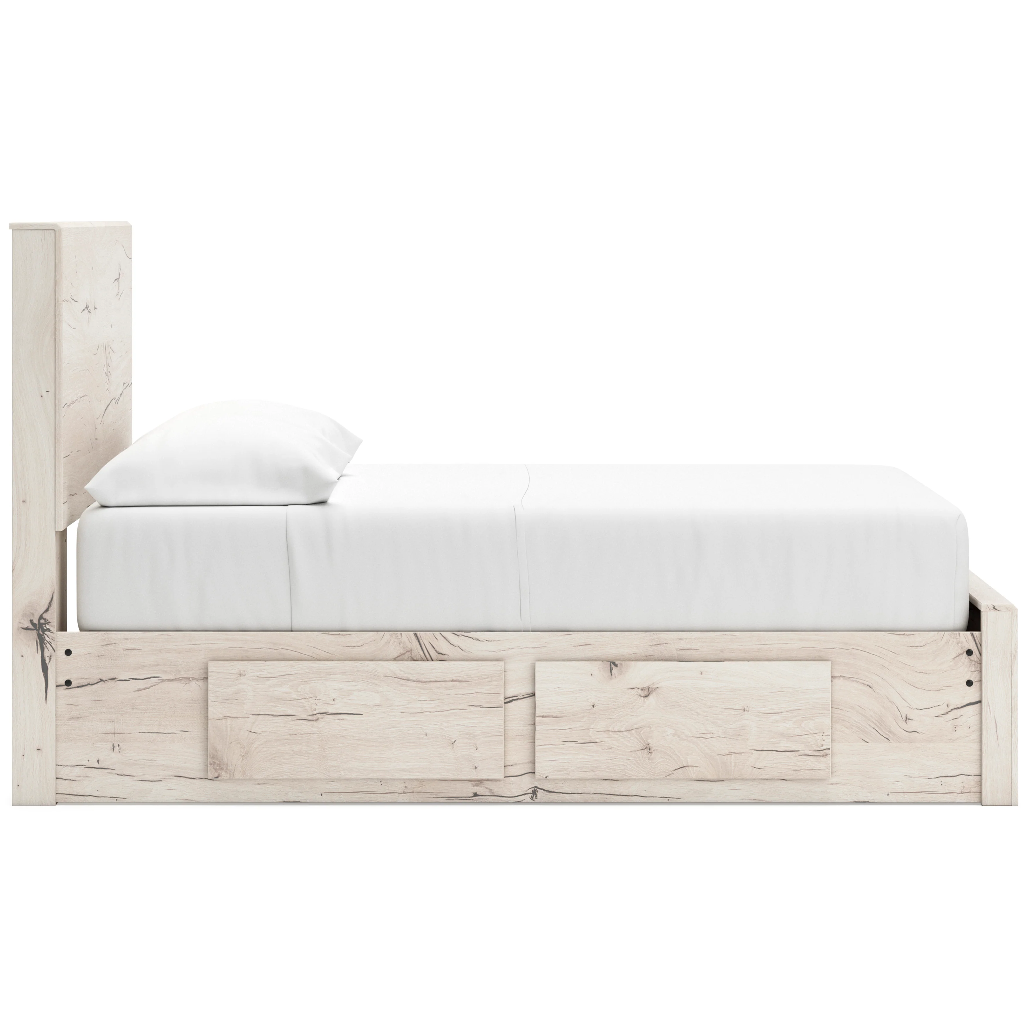 Ashley Lawroy Panel Six Drawer Storage Bed
