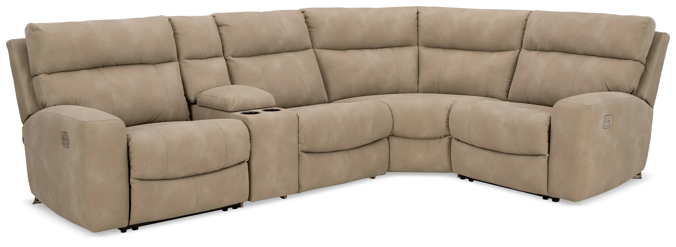 Next-Gen Durapella 5-Piece Power Reclining Console Sectional