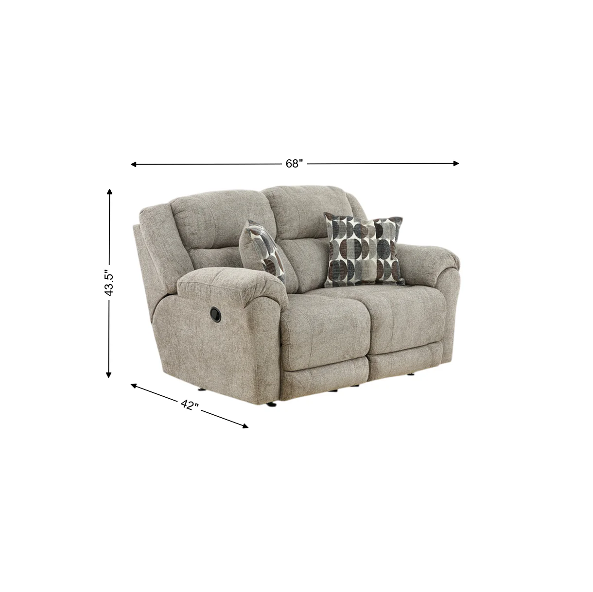 Peppar Rocking Reclining Loveseat