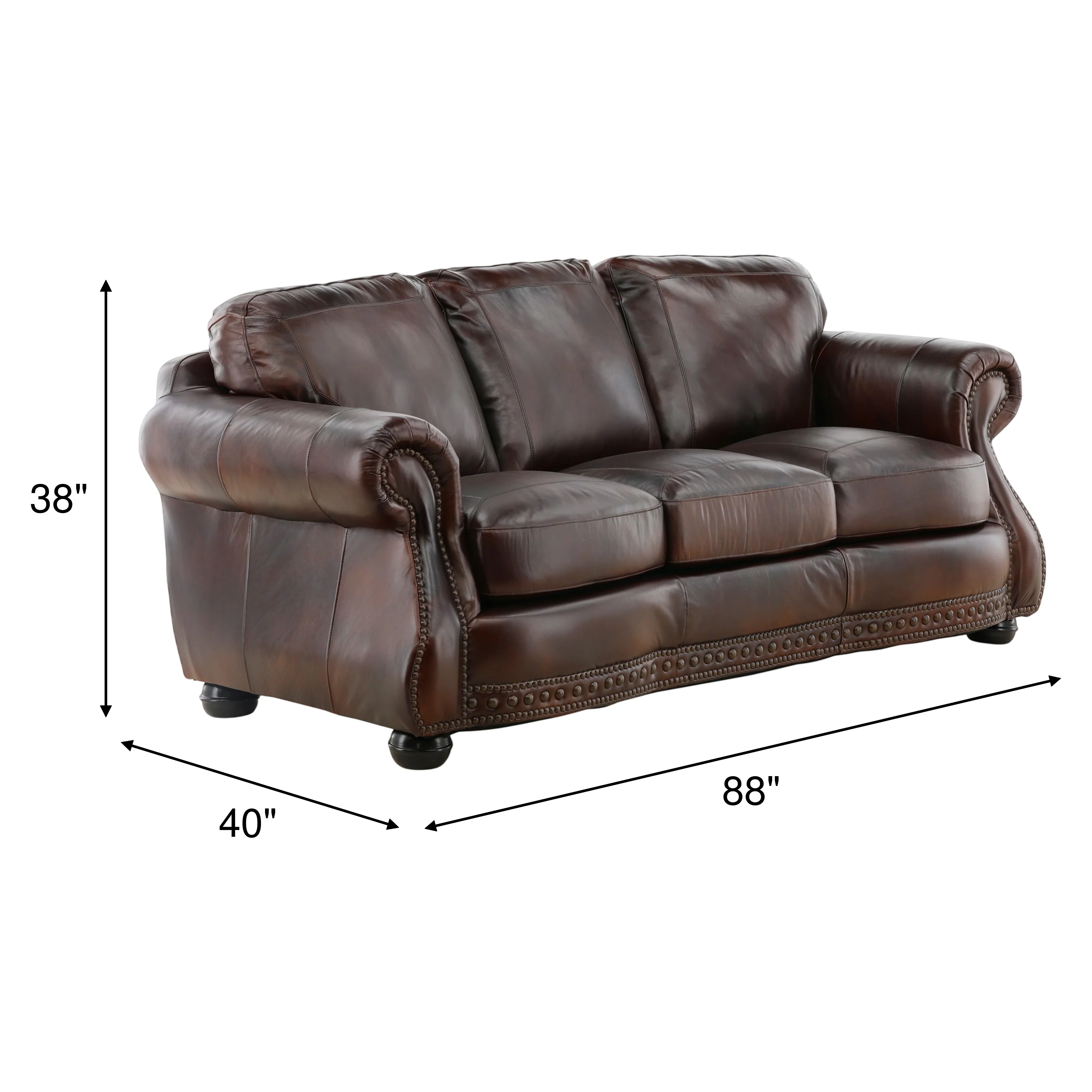 Leonard Leather Sofa