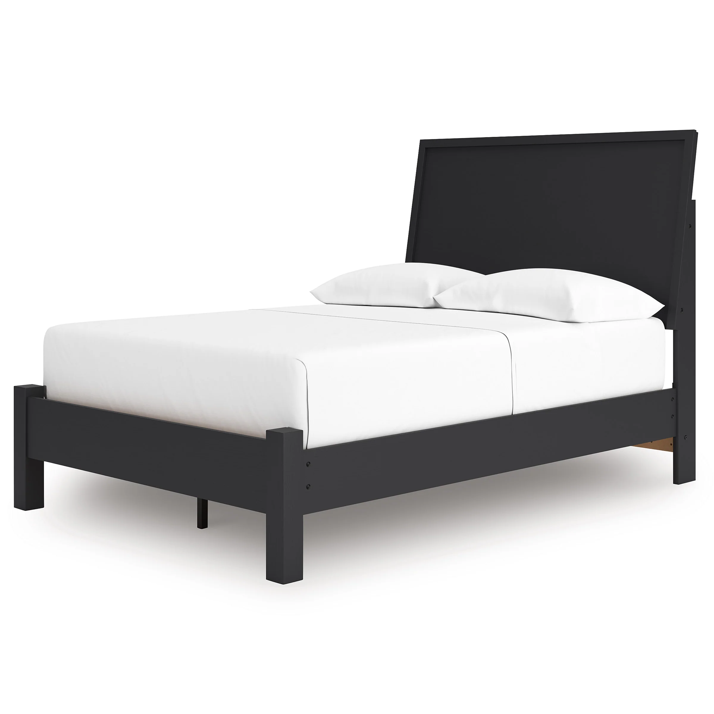 Ashley Danziar Panel Bed with Post Leg Footboard