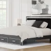 Birmonton Upholstered Panel Storage Bed