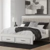 Birmonton Upholstered Panel Storage Bed