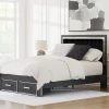Birmonton Upholstered Panel Storage Bed
