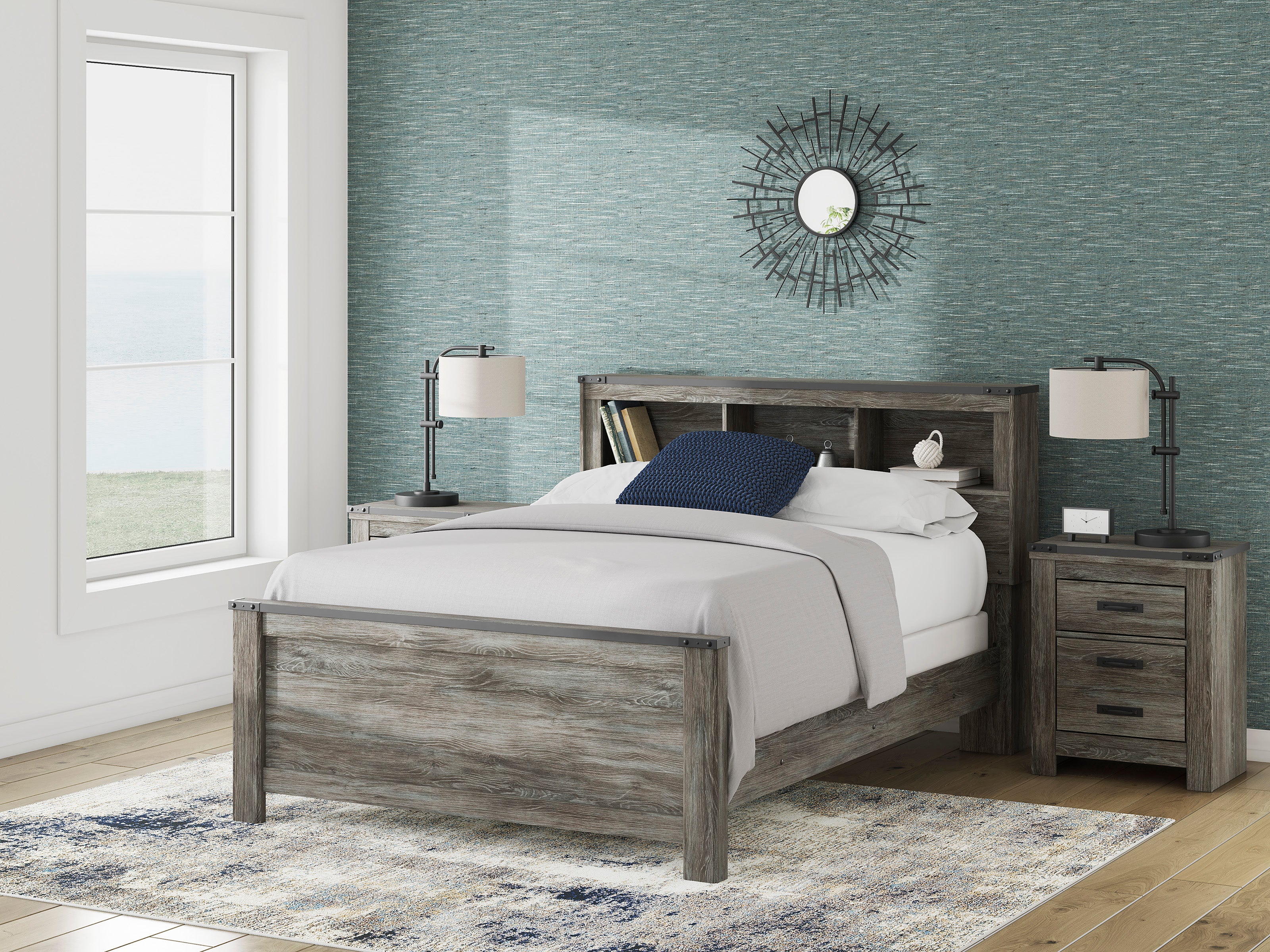 Frandern Bookcase Panel Bed