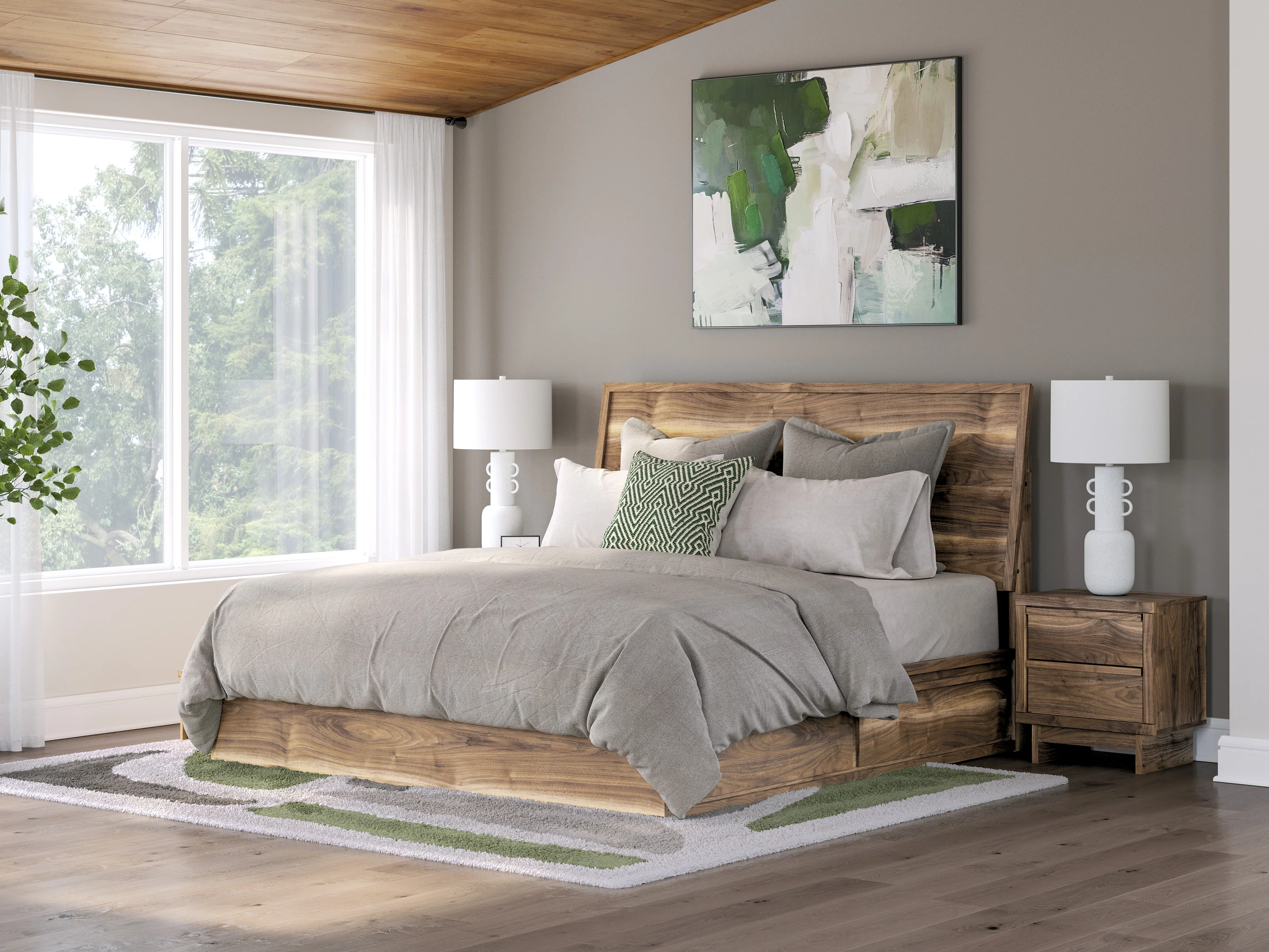 Zadilyn Panel Bed with Double Side Storage