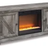 Wynnlow 63" TV Stand with Electric Fireplace