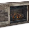 Derekson TV Stand with Electric Fireplace