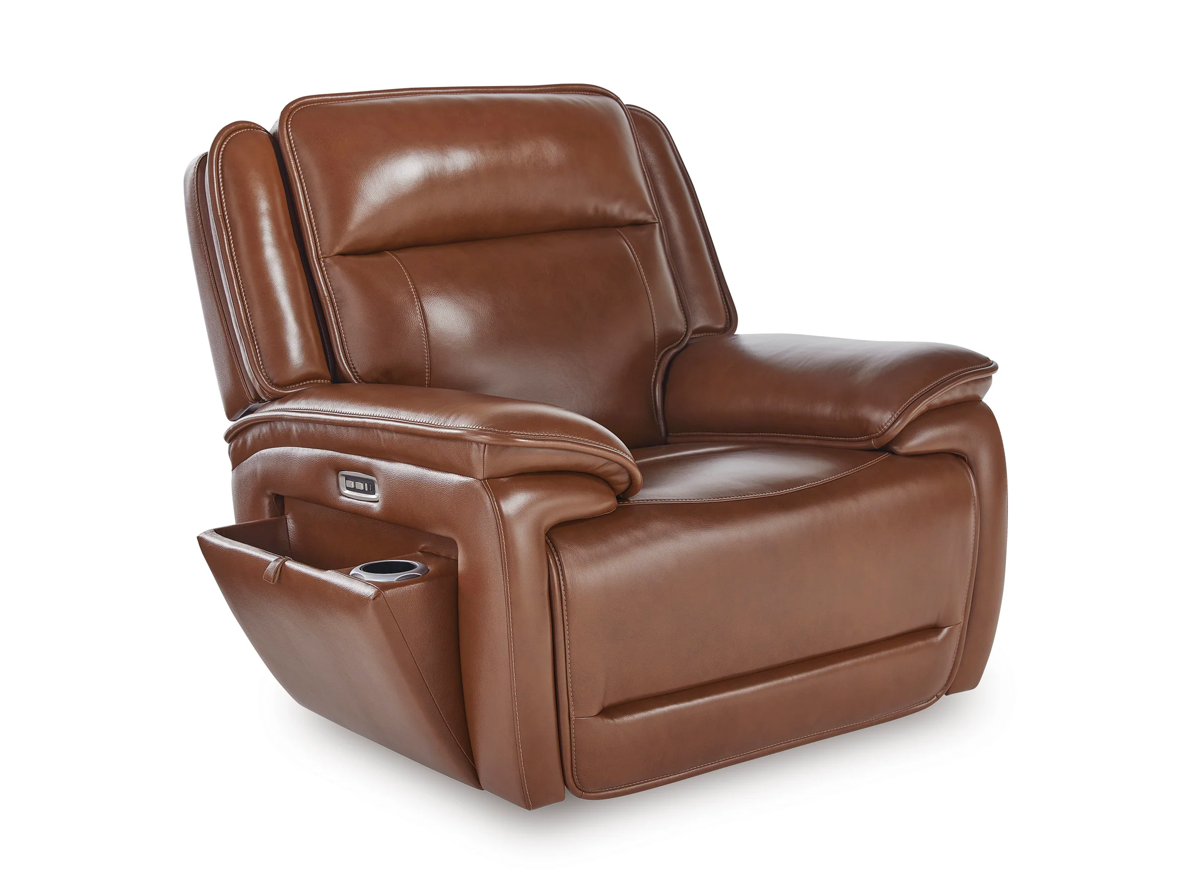 Healy Pier Leather Power Recliner