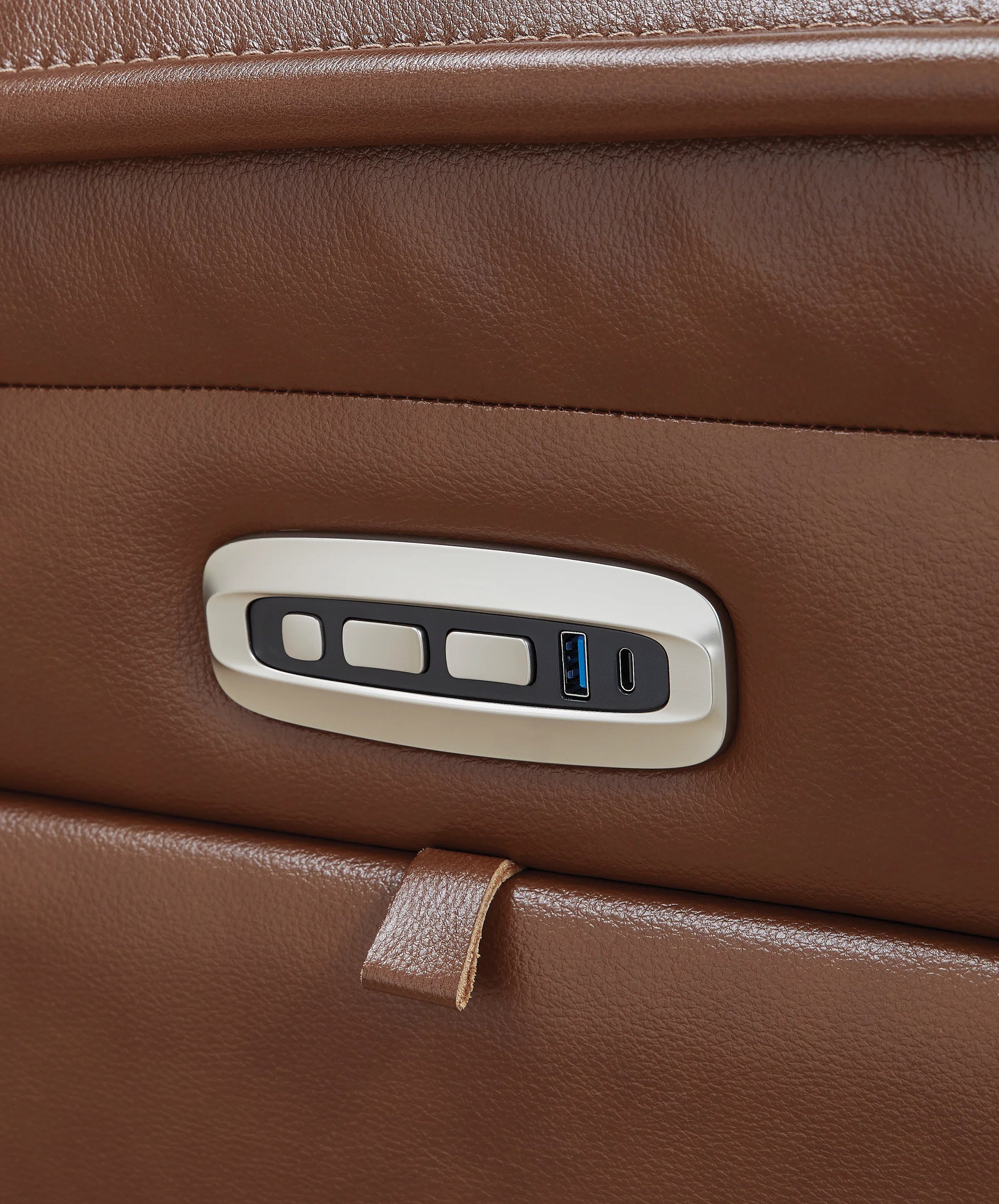 Healy Pier Leather Power Recliner