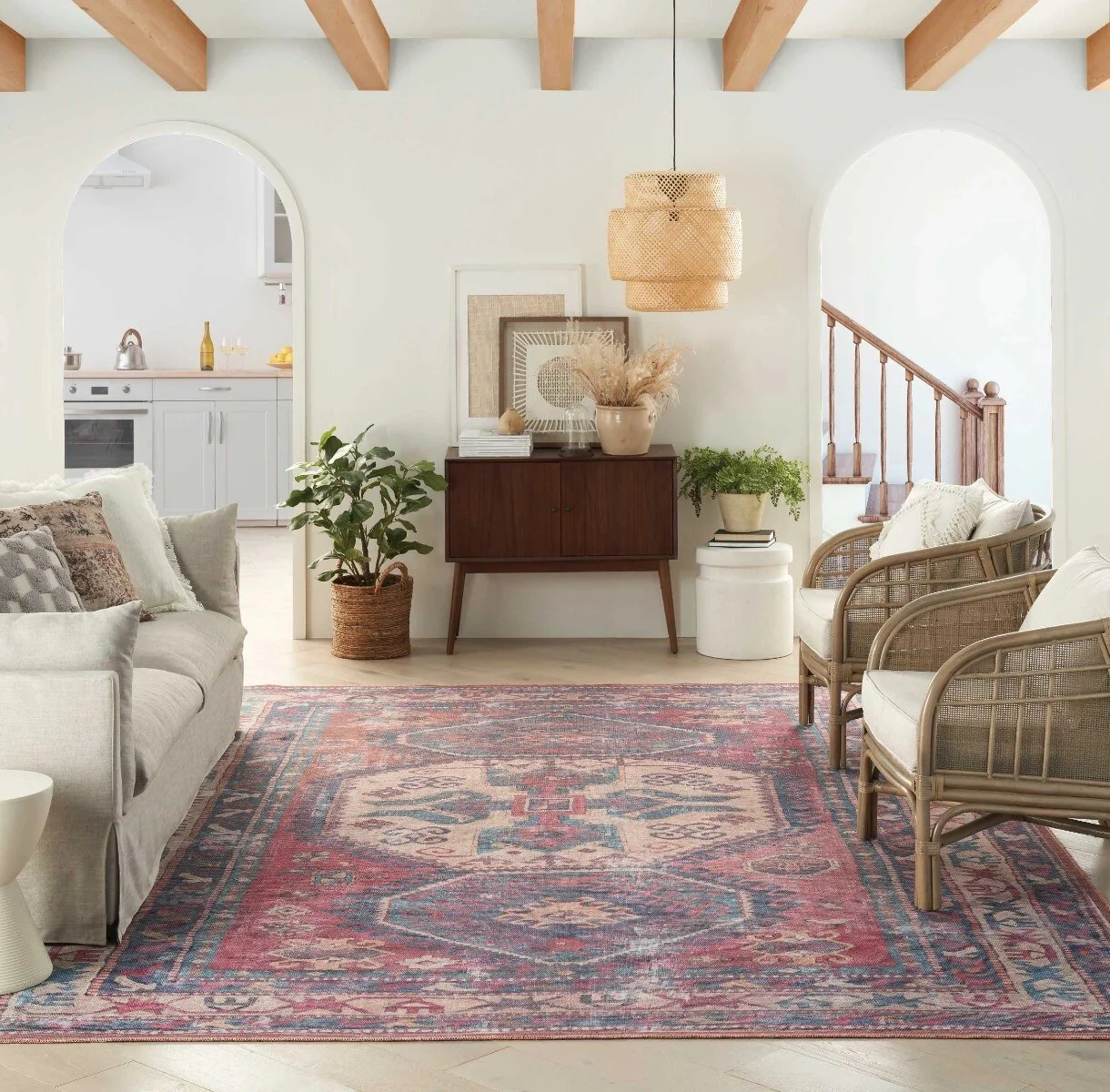 NC1 7'10" x 9'10" Washable Rug