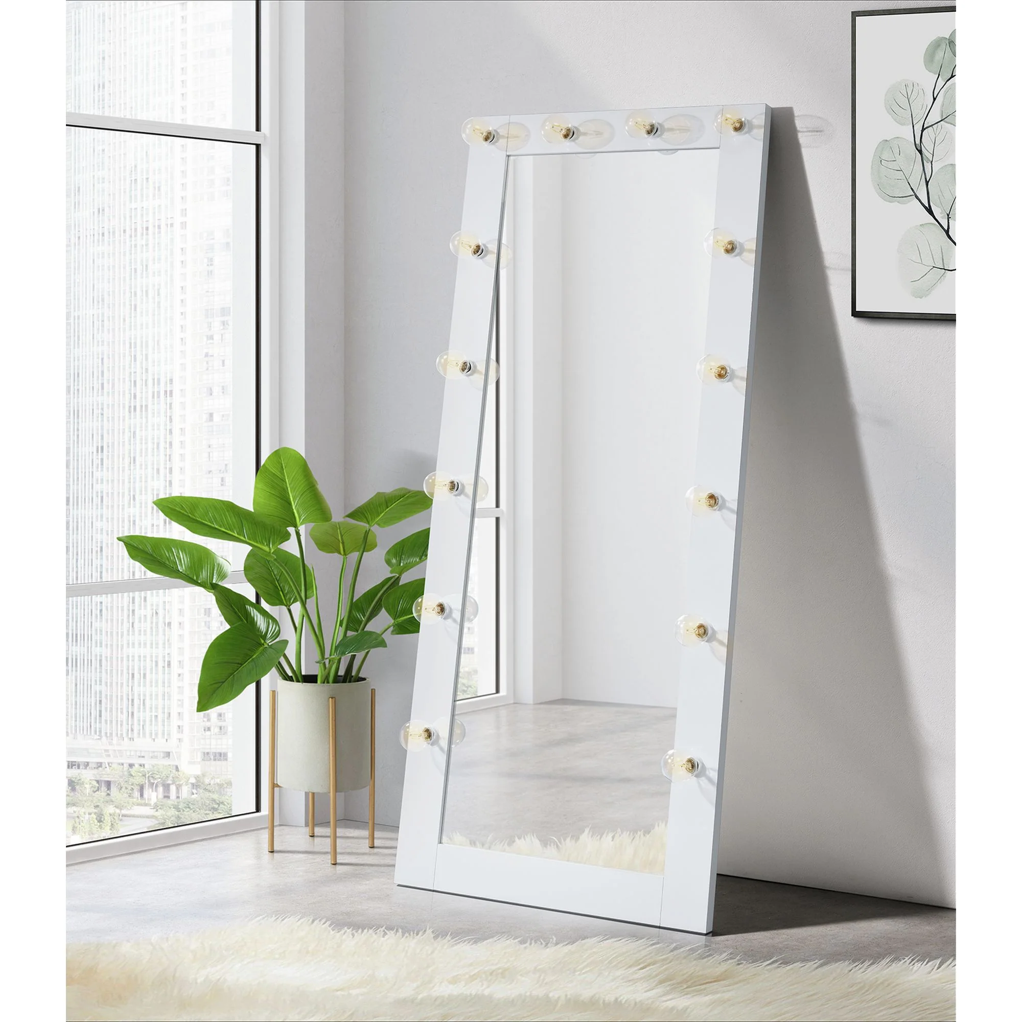434-rei-floor-mirror-with-lightbulbs-1.webp Rei Floor Mirror with Lightbulbs