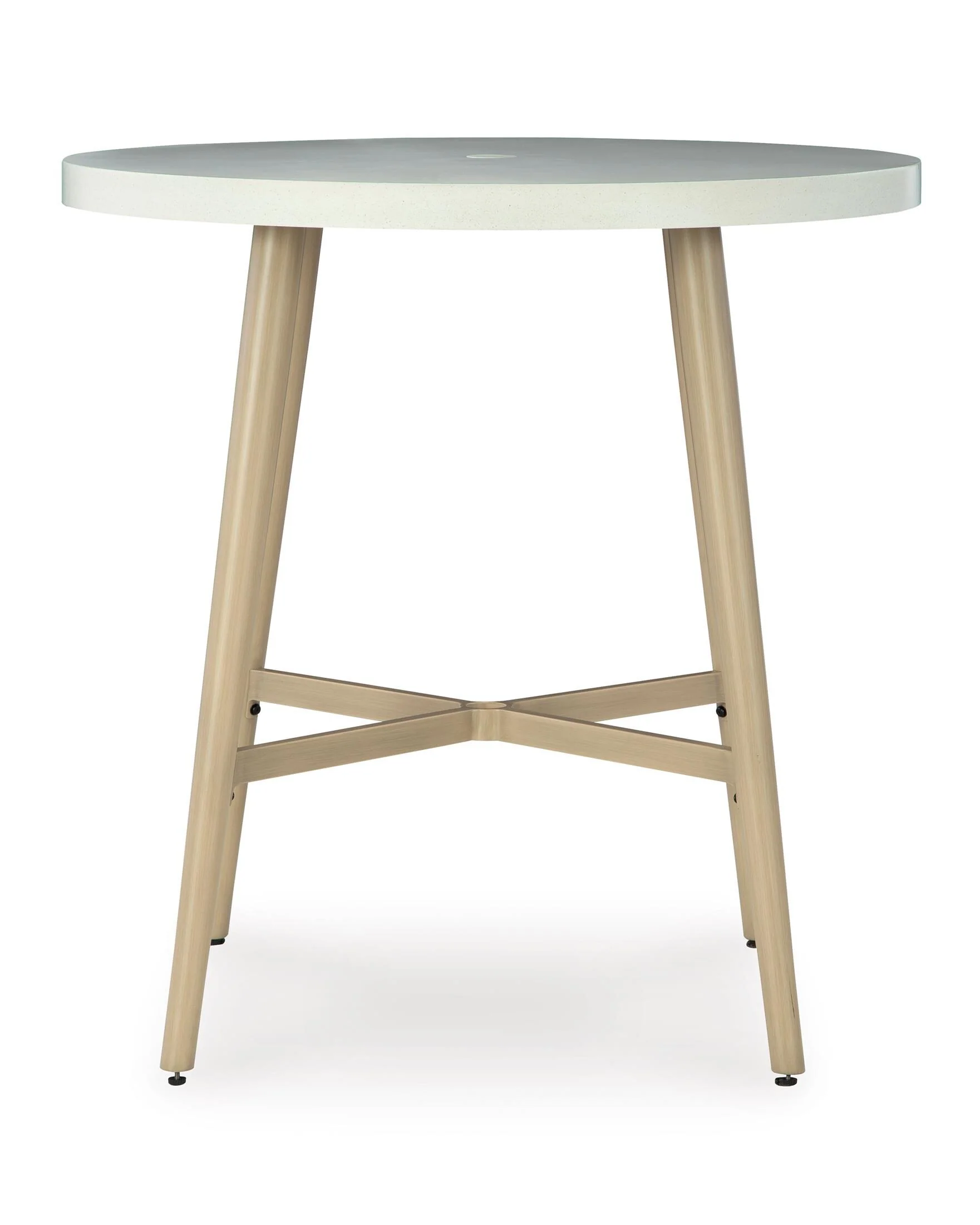 4363-ashley-seton-creek-outdoor-patio-round-bar-height-table-with-umbrella-option-1.webp Ashley Seton Creek Outdoor Patio Round Bar Height Table with Umbrella Option