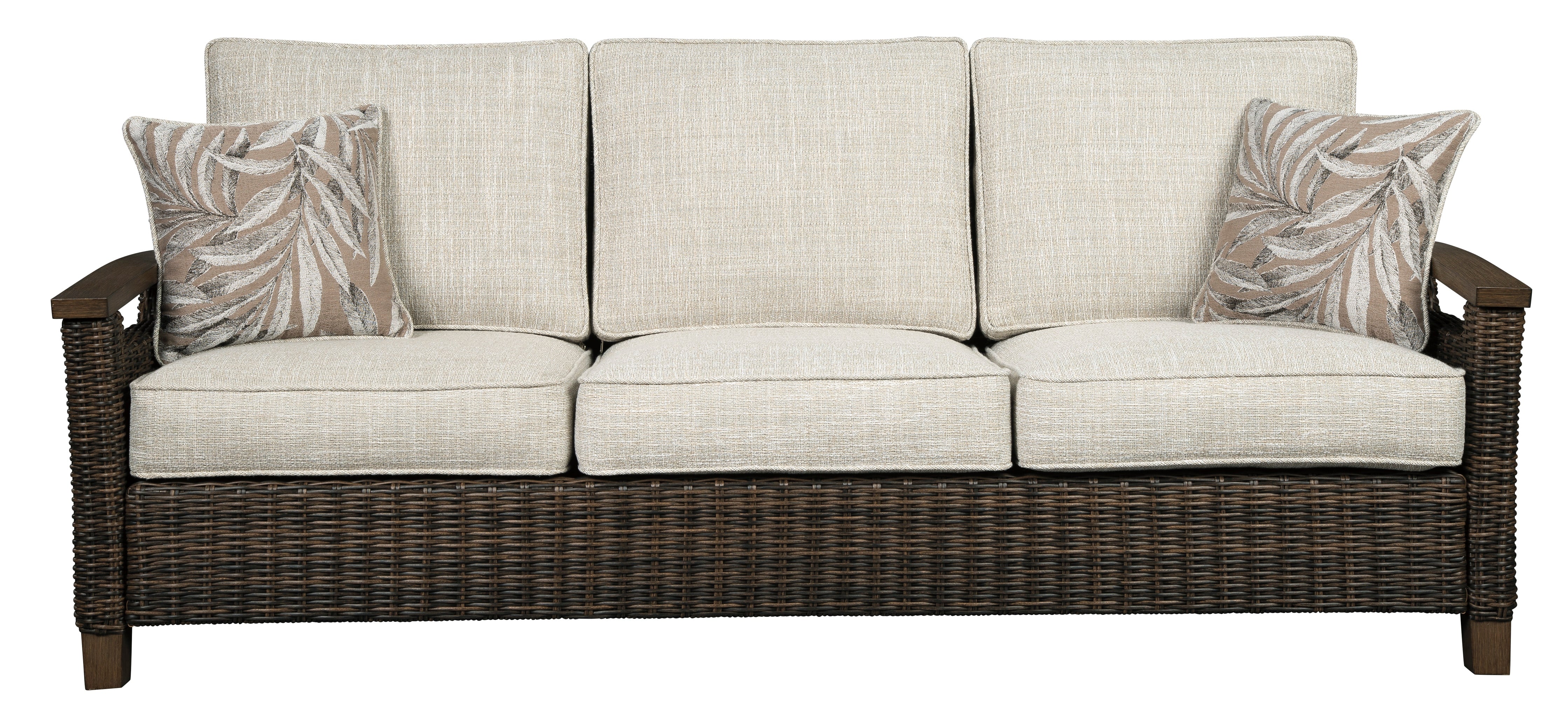 Ashley Paradise Trail Outdoor Patio Sofa with Cushion