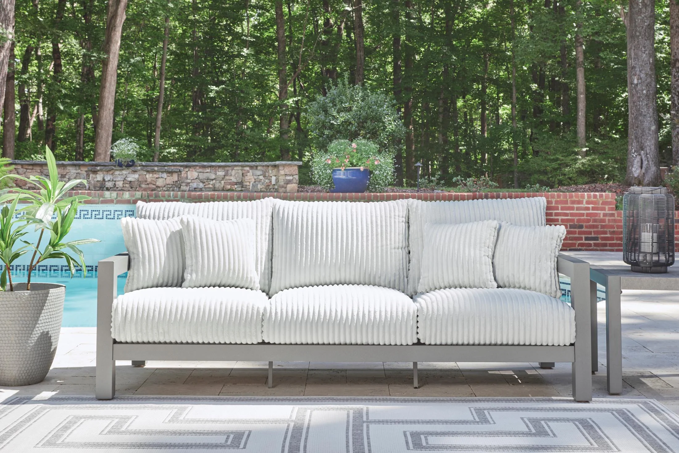 Ashley Moonlight View Outdoor Patio Sofa